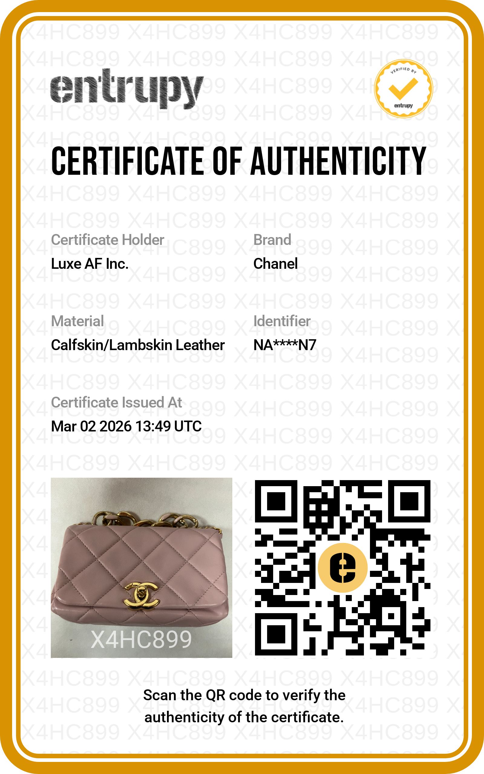 Chanel 22A Metiers d'Art Pink Quilted Leather Flap Bag With Oversized Gold Chain Handle(NA***N7) IRIS026