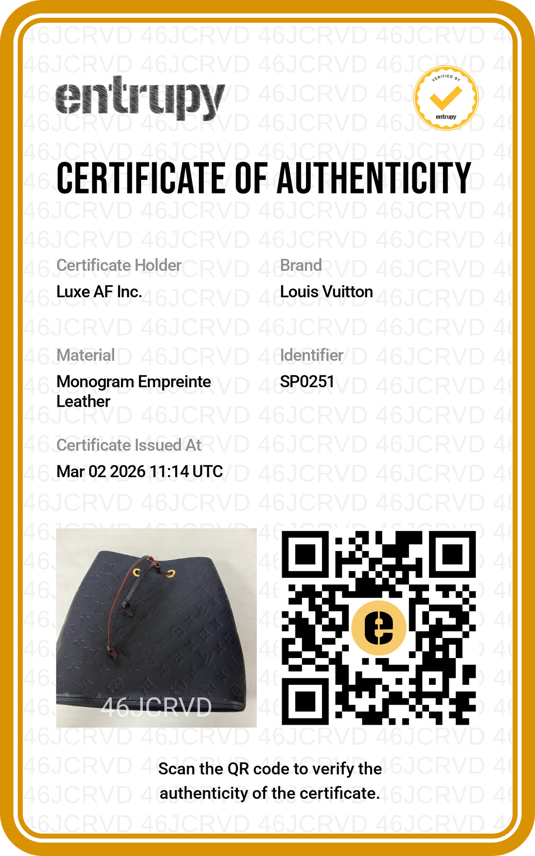 Louis Vuitton NeoNeo Black Monogram Empreinte Handle Bucket Bag LV1988