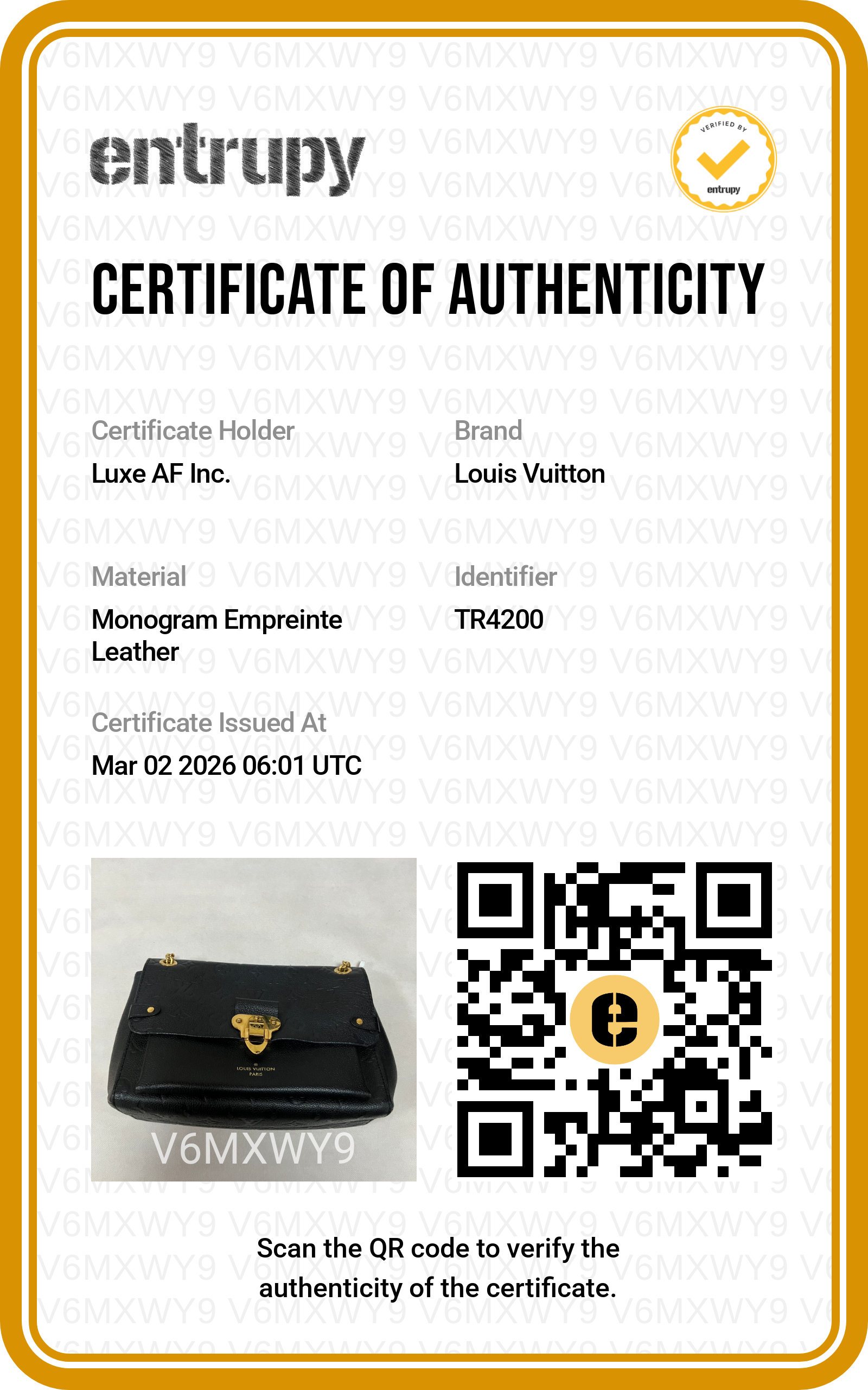 Louis Vuitton Vavin PM Black Monogram Empreinte Leather Shoulder Bag LV1968