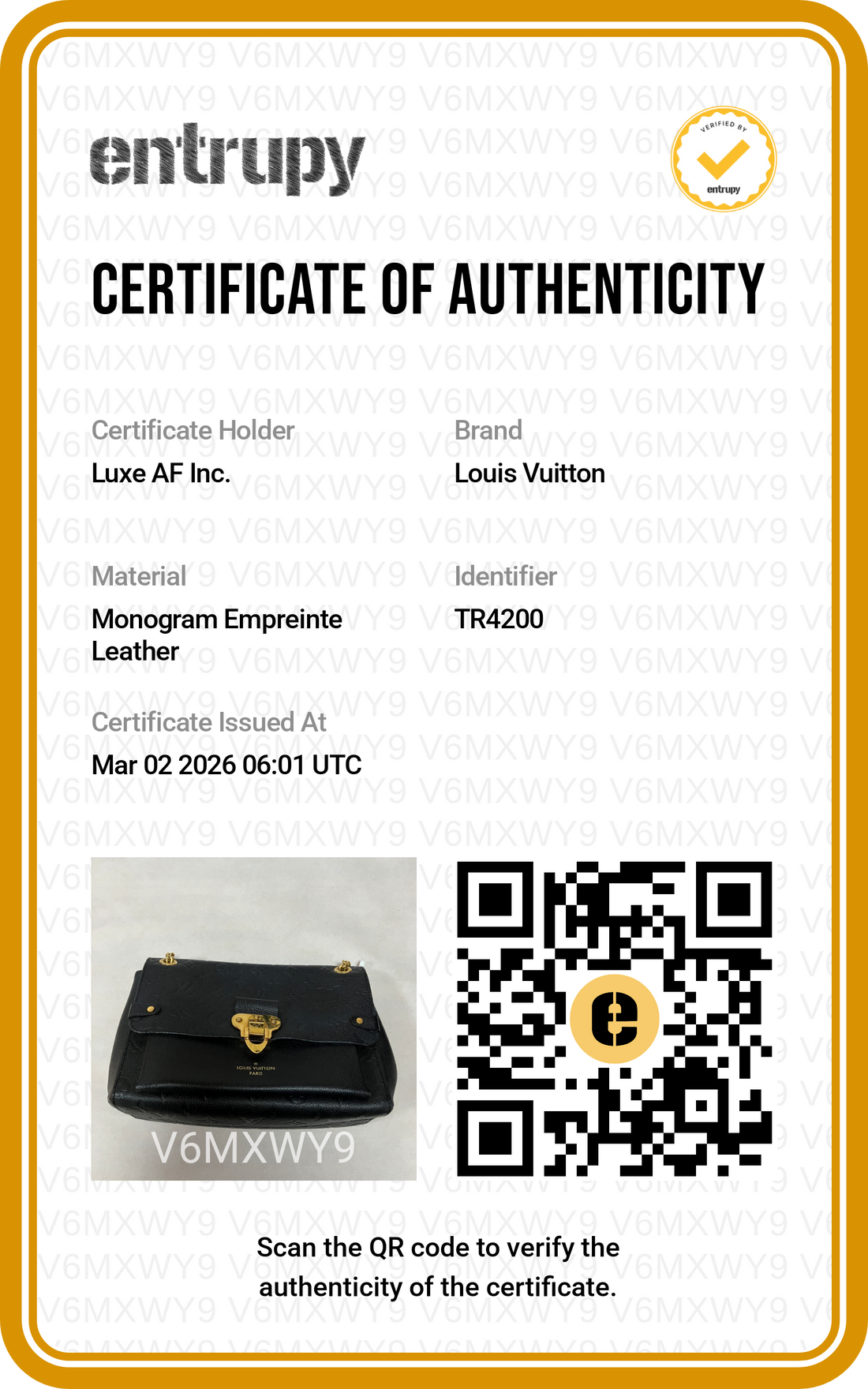 Louis Vuitton Vavin PM Black Monogram Empreinte Leather Shoulder Bag LV1968