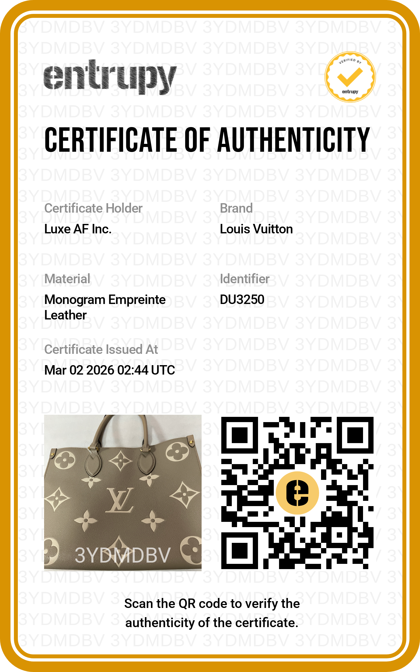 Louis Vuitton OnTheGo MM Gray Bicolor Monogram Empreinte Leather Tote Bag LV1970