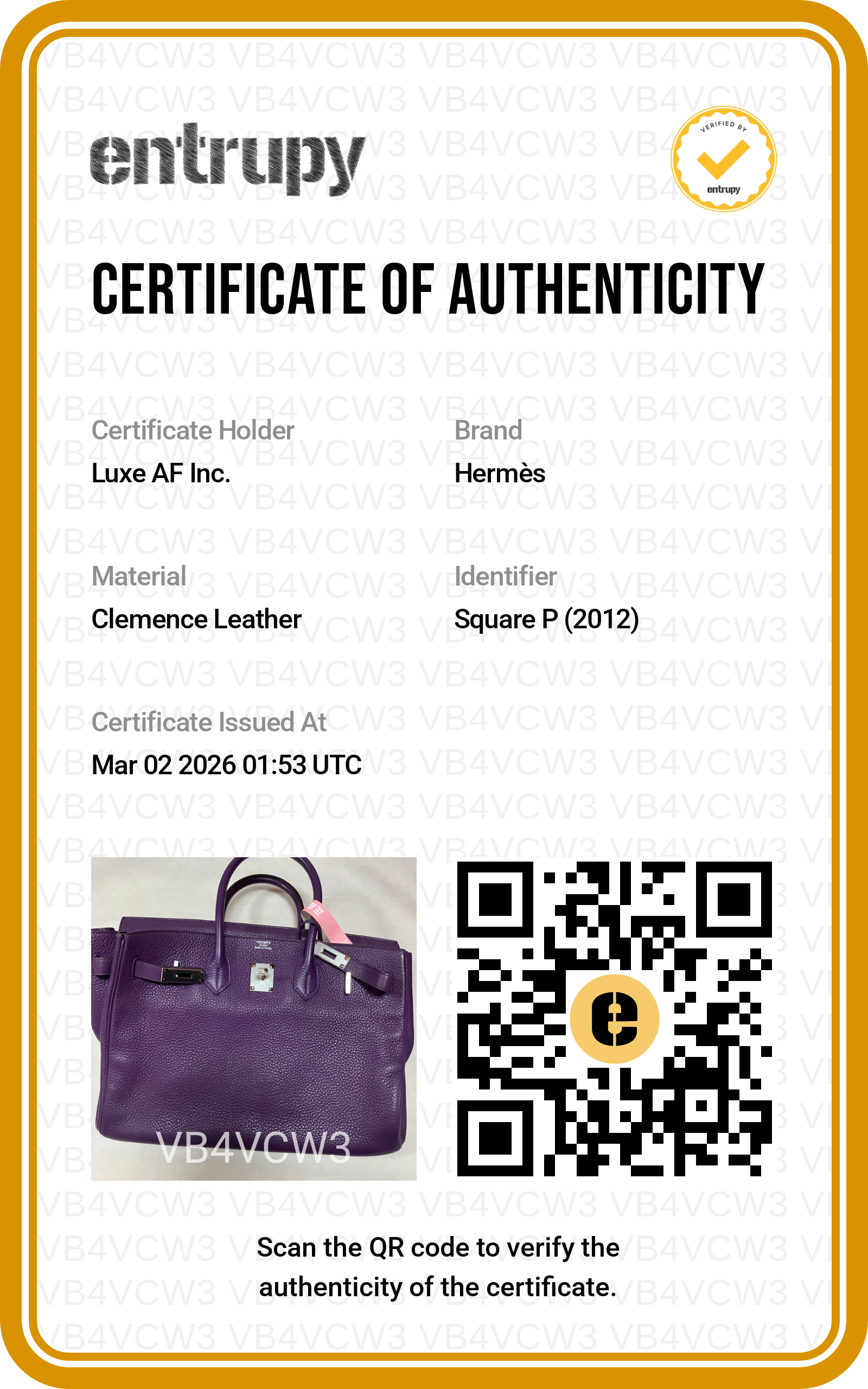Hermes Kelly35 Purple Leather Handle Bag With Silver Hardware HR82