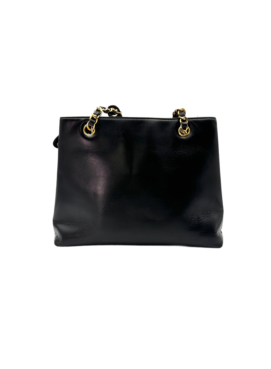 Chanel Vintage Black Calfskin Envelope Flap Bag With Gold Hardware(31***21) PR192