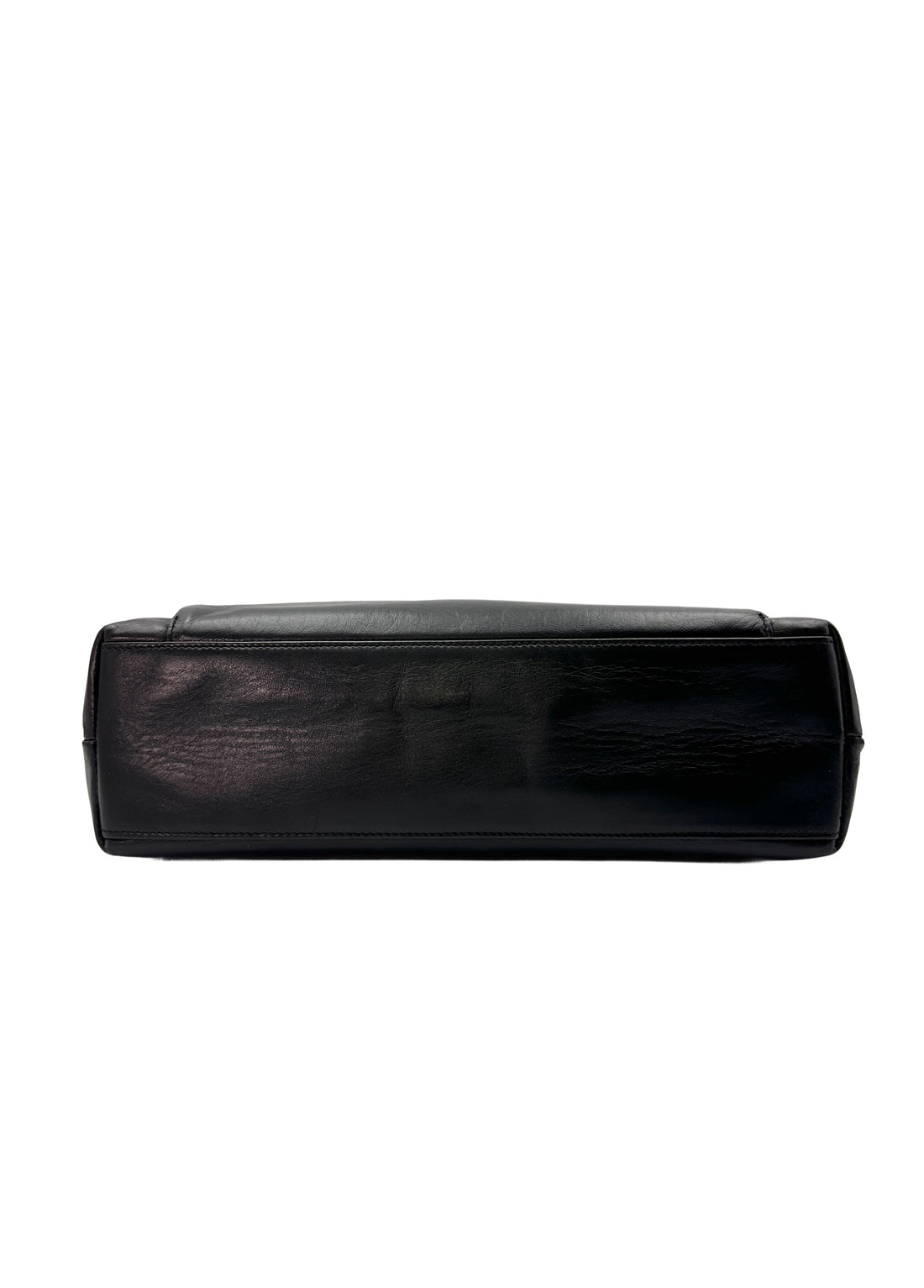 Chanel Vintage Black Calfskin Envelope Flap Bag With Gold Hardware(31***21) PR192