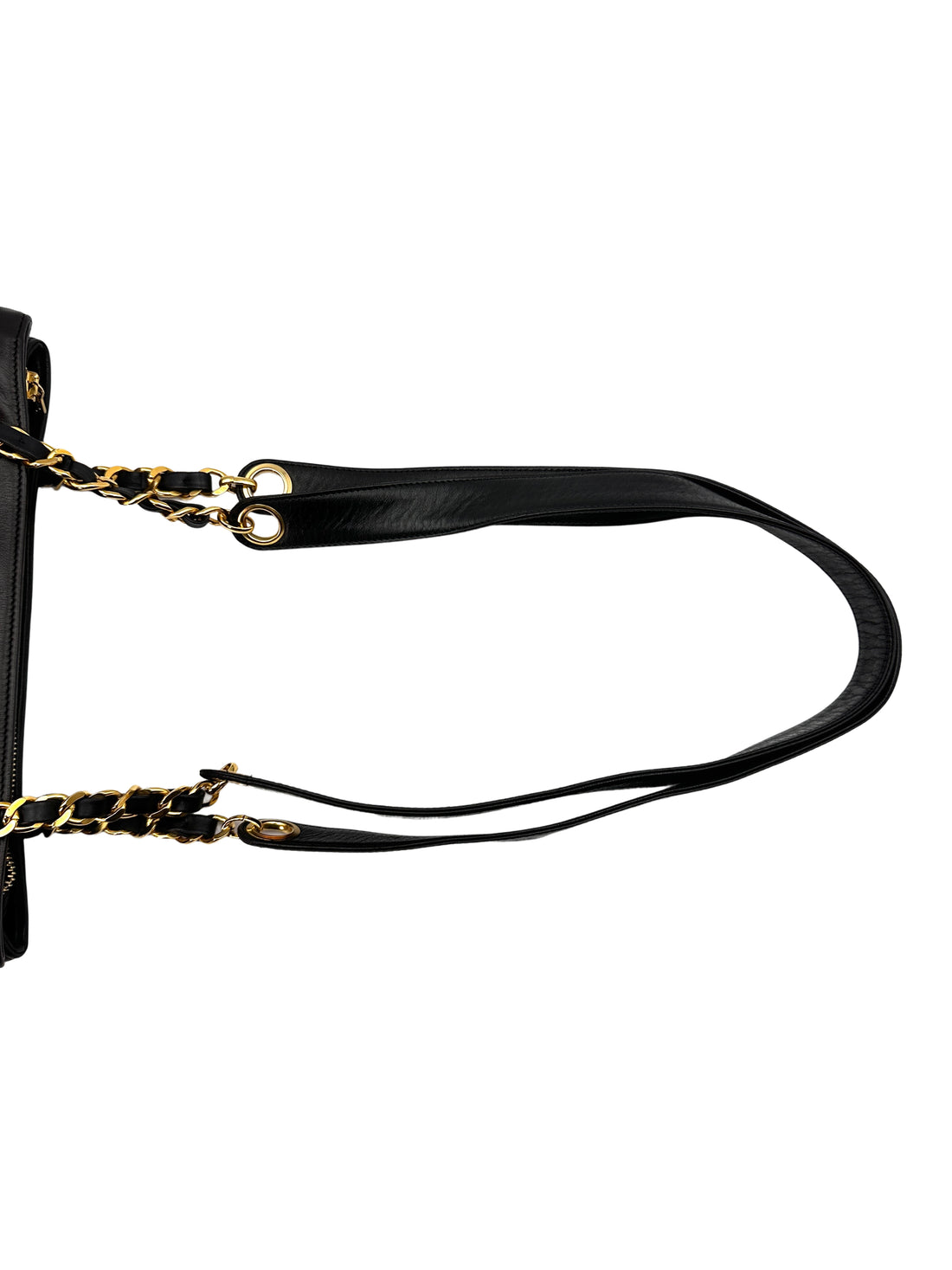 Chanel Vintage Black Calfskin Envelope Flap Bag With Gold Hardware(31***21) PR192