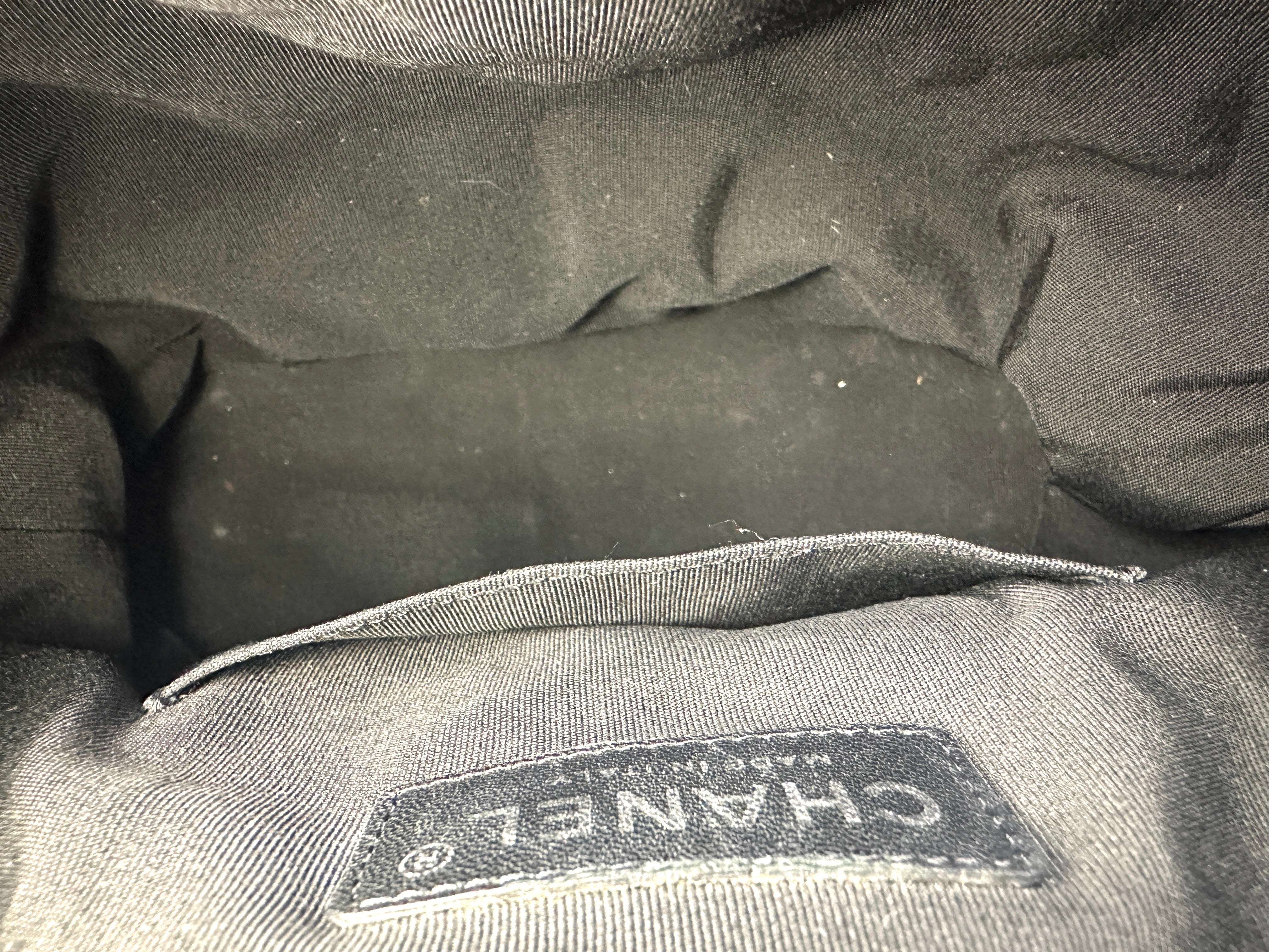 Chanel Gabrielle Black Tweed Calfskin Small Size Backpack(25***80) CC1438