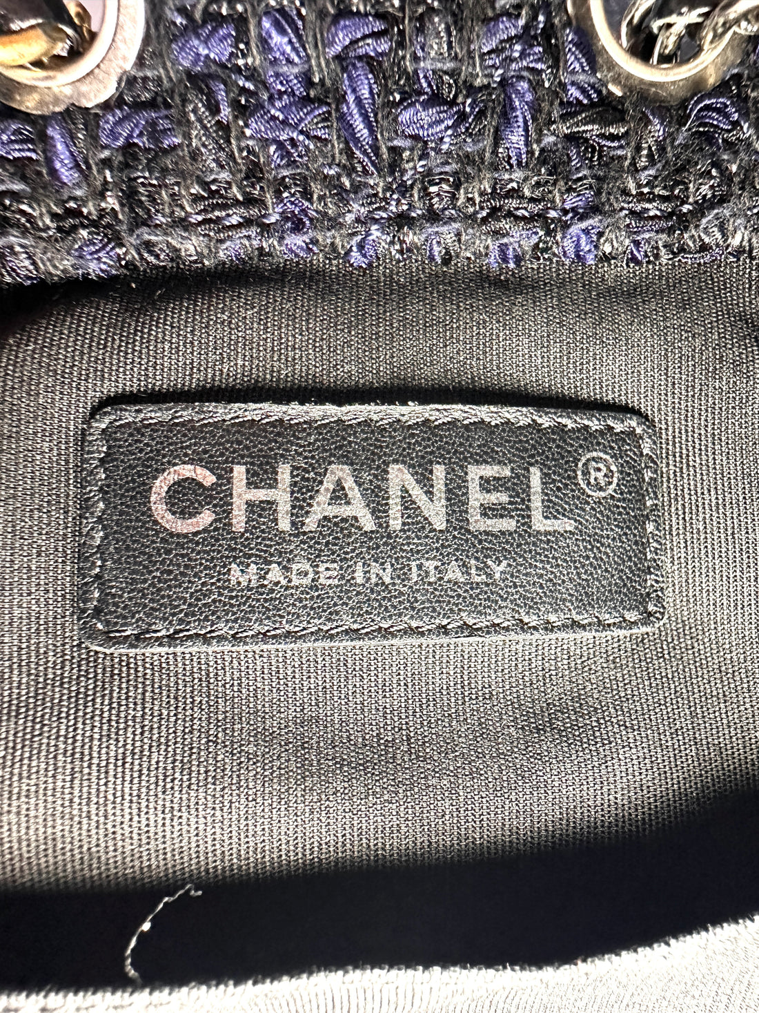 Chanel Gabrielle Black Tweed Calfskin Small Size Backpack(25***80) CC1438