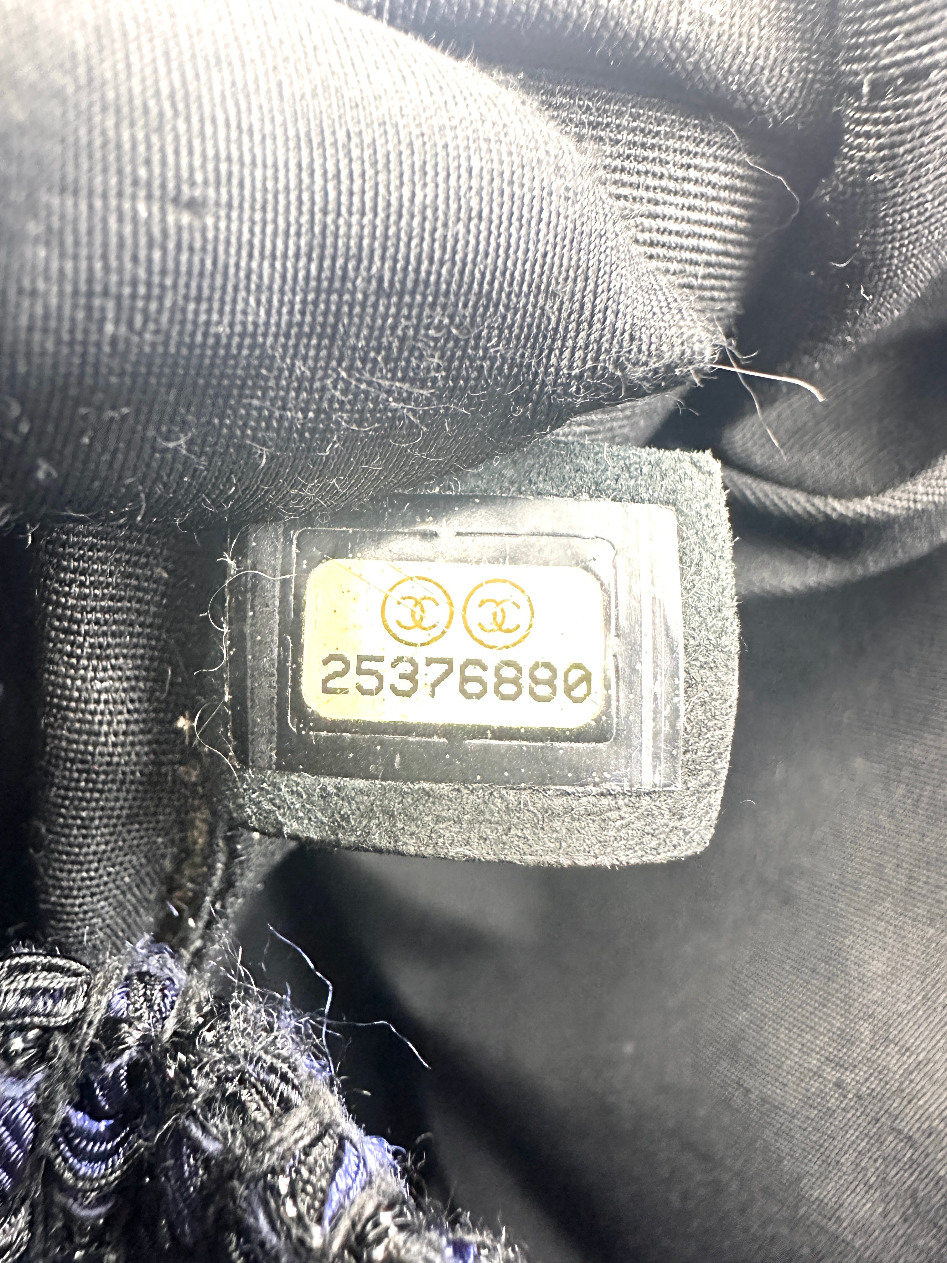 Chanel Gabrielle Black Tweed Calfskin Small Size Backpack(25***80) CC1438