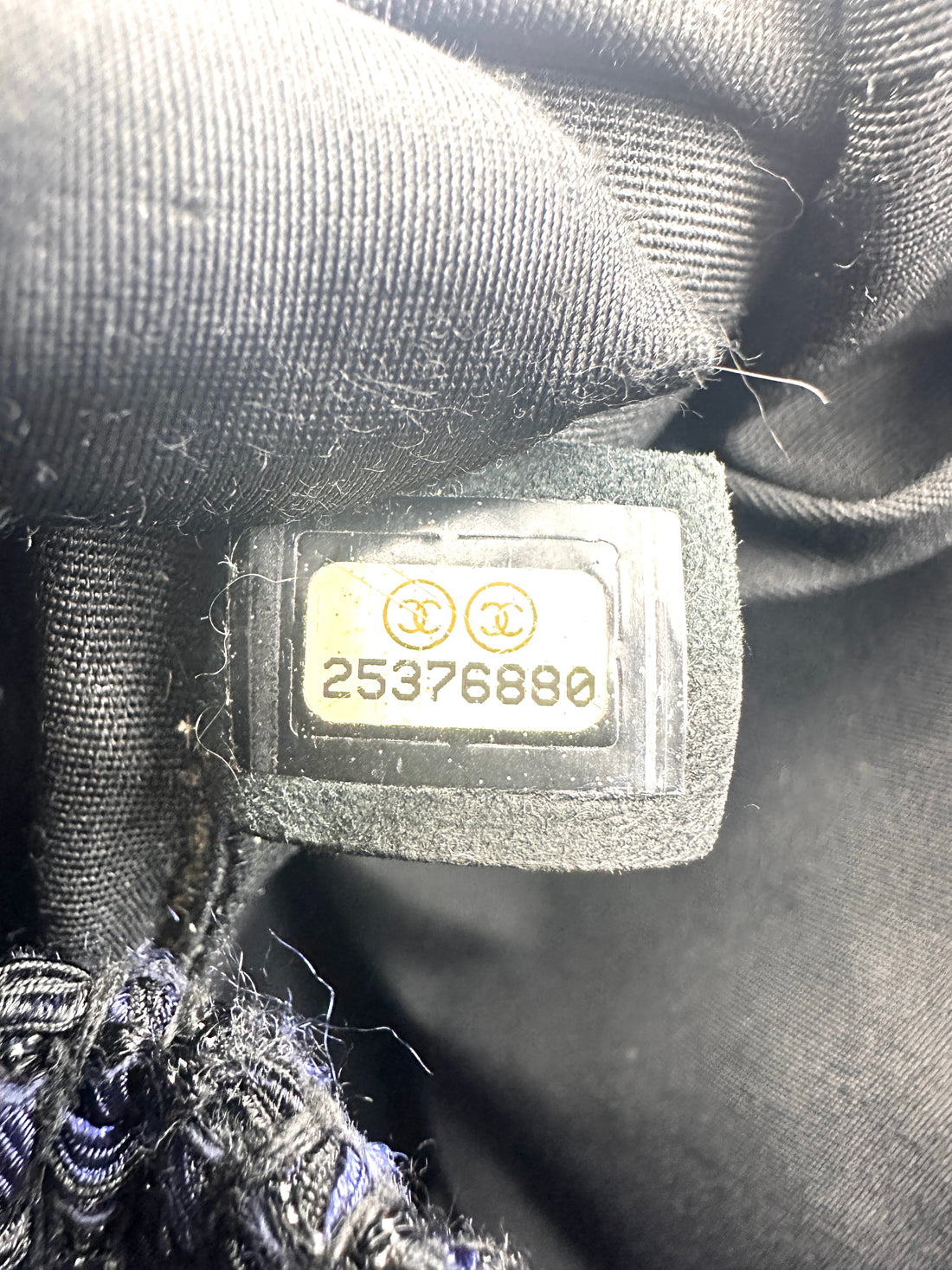 Chanel Gabrielle Black Tweed Calfskin Small Size Backpack(25***80) CC1438