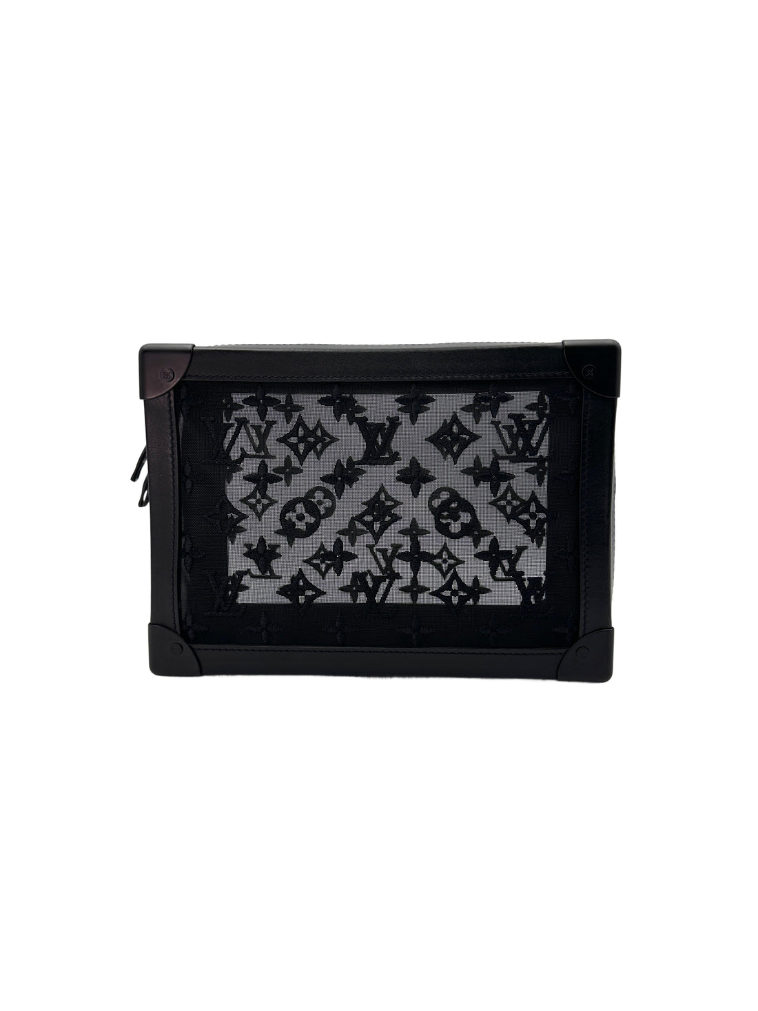 Louis Vuitton Solf Trunk Black Monogram Mesh Shoulder Bag LV1978