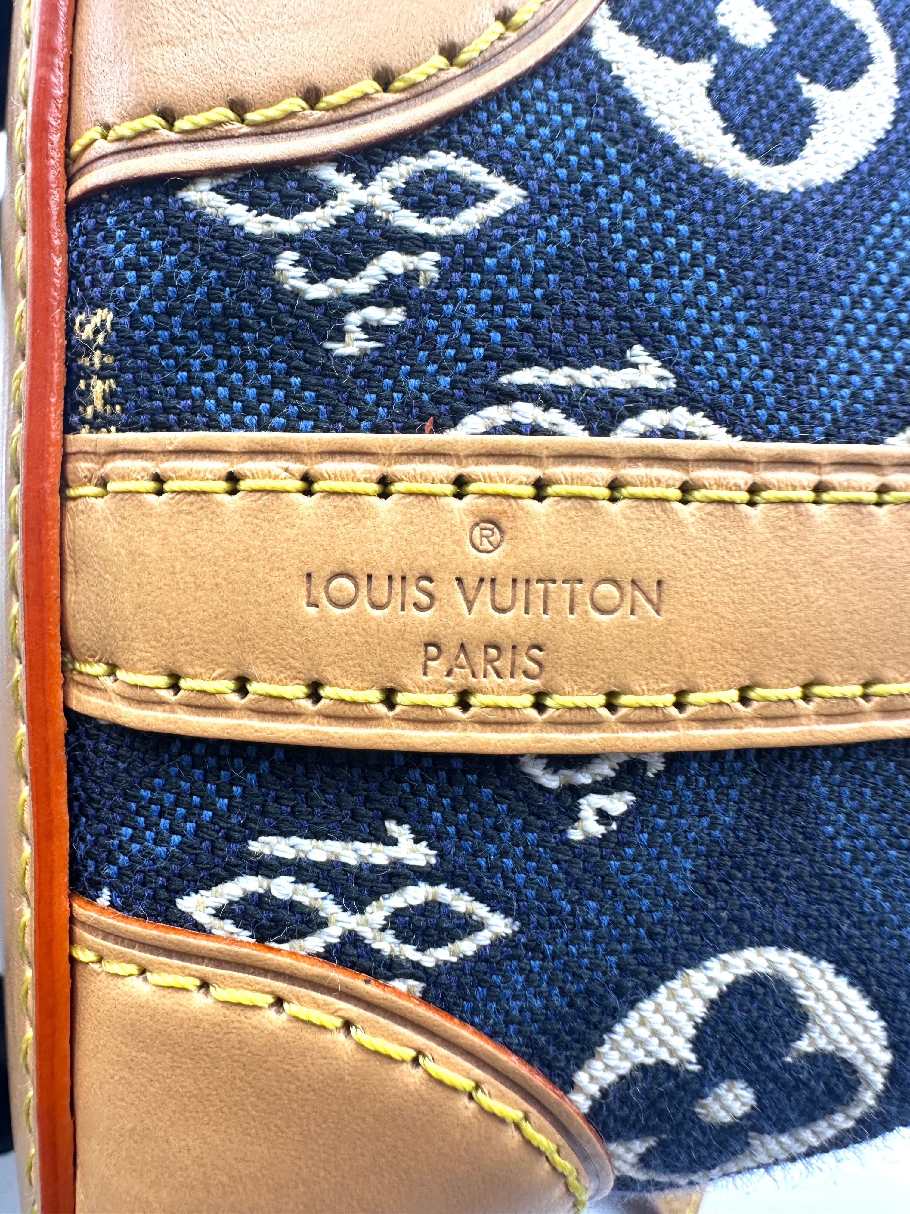 Louis Vuitton Since 1854 Noe Purse Blue Monogram Jacquard Shoulder Bag LV1977