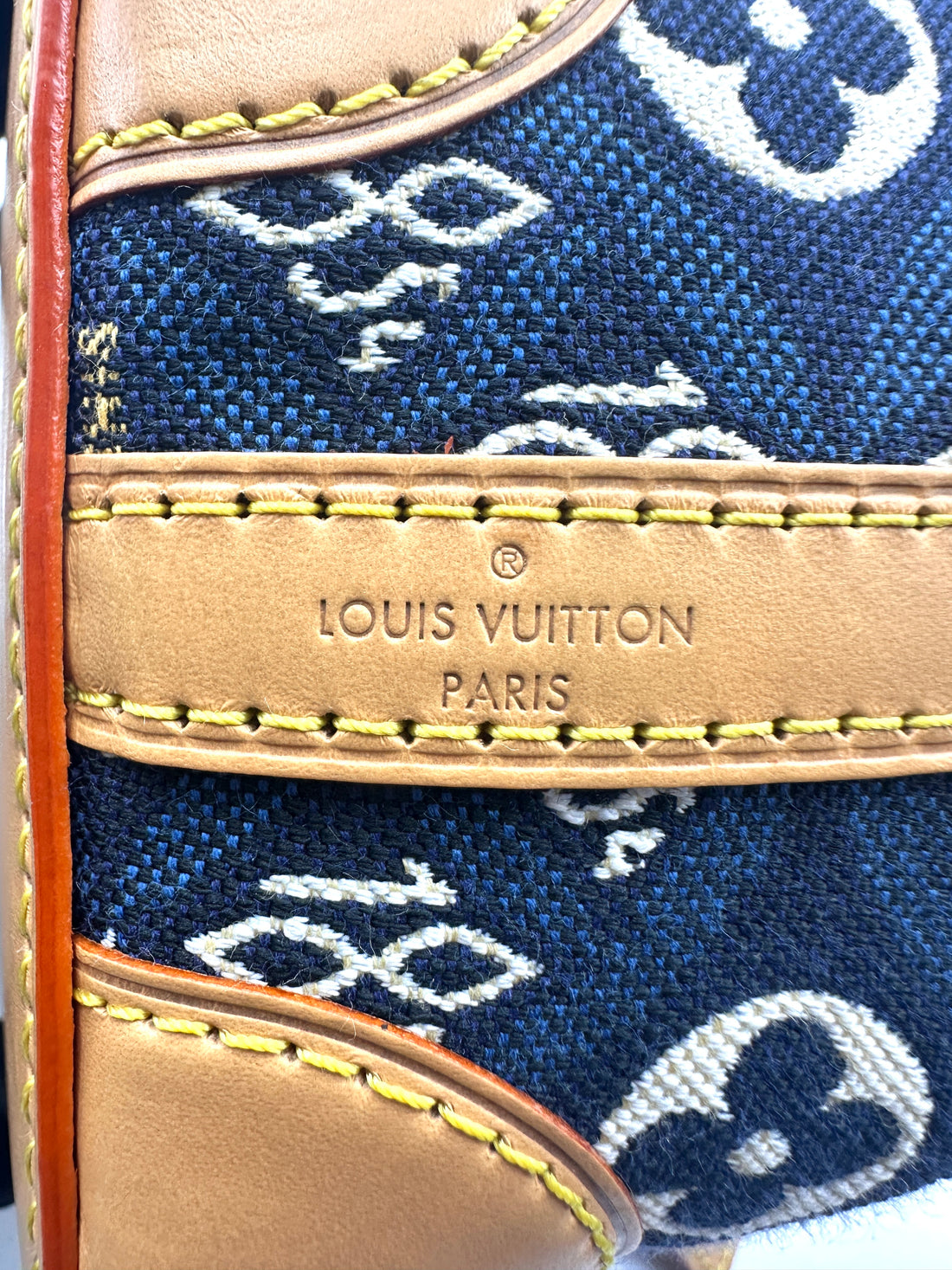 Louis Vuitton Since 1854 Noe Purse Blue Monogram Jacquard Shoulder Bag LV1977