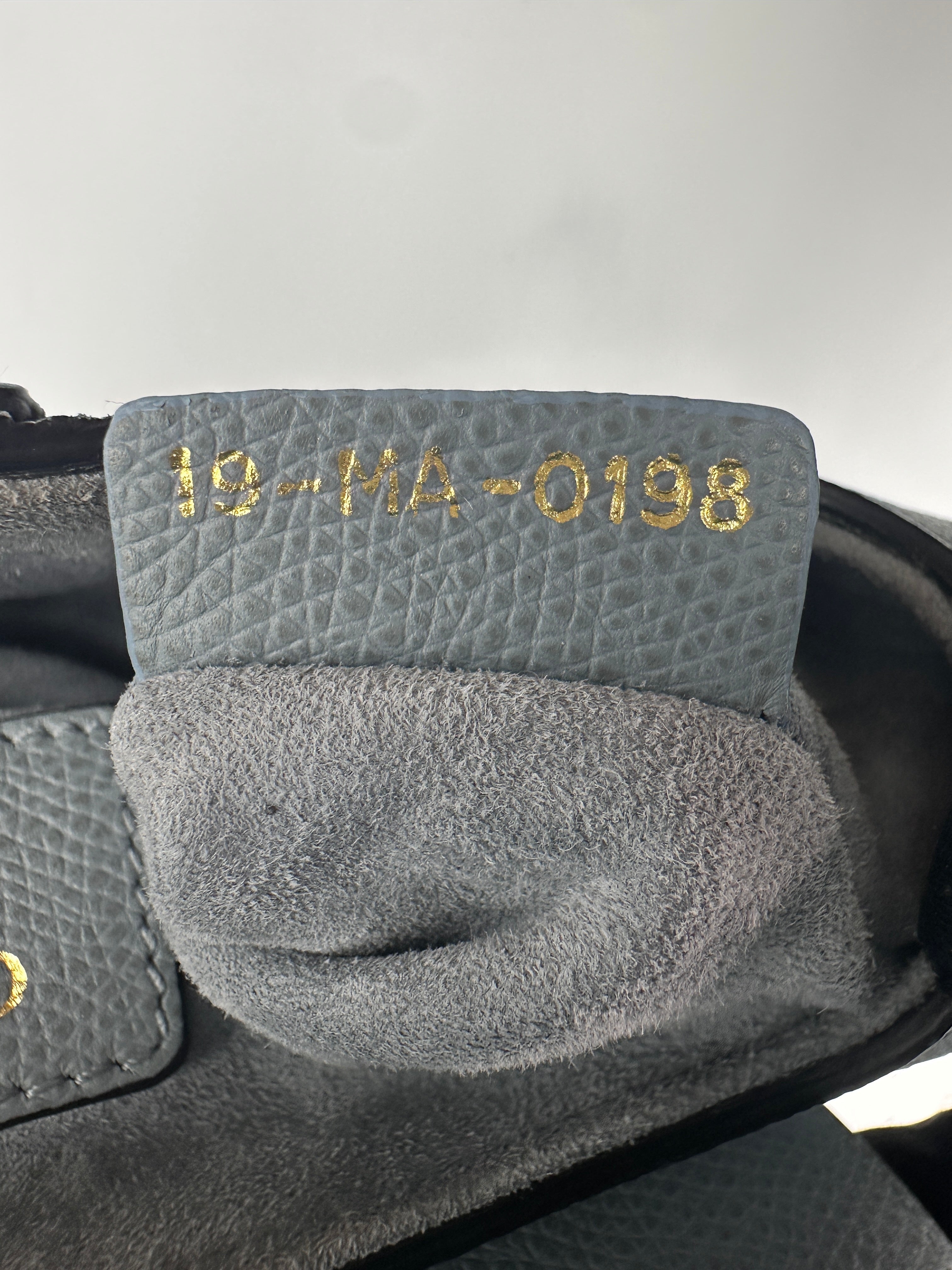Christian Dior Blue Leather Small Size Saddle Bag DR514