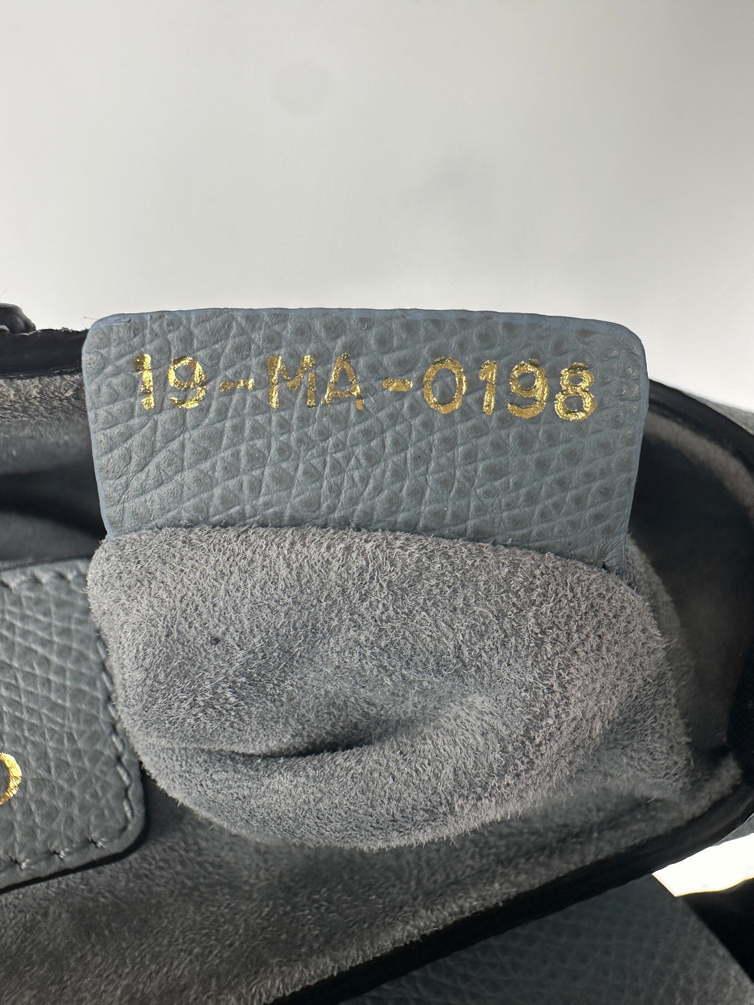 Christian Dior Blue Leather Small Size Saddle Bag DR514