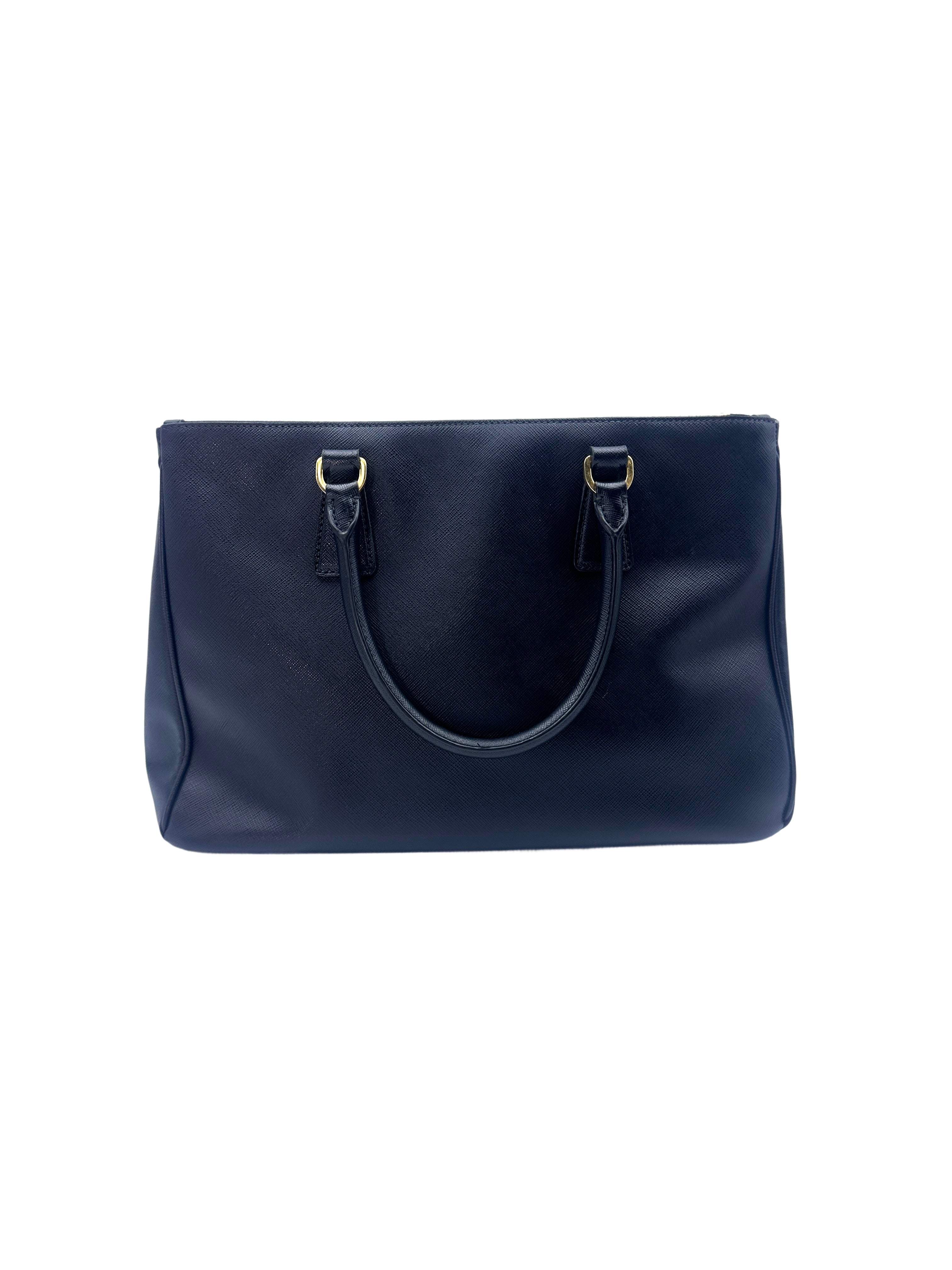 Prada Galleria Black Saffiano Large Size Handle Bag PR193