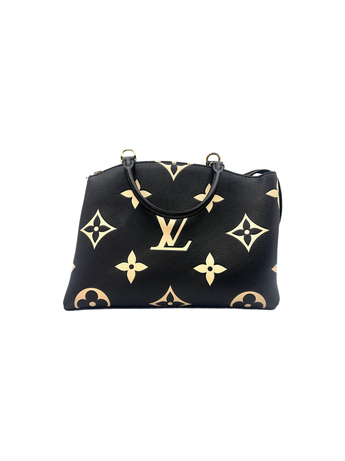 Louis Vuitton Petit Palais Navy/Beige Bicolor Monogram Empreinte Leather Handle Bag LV1985