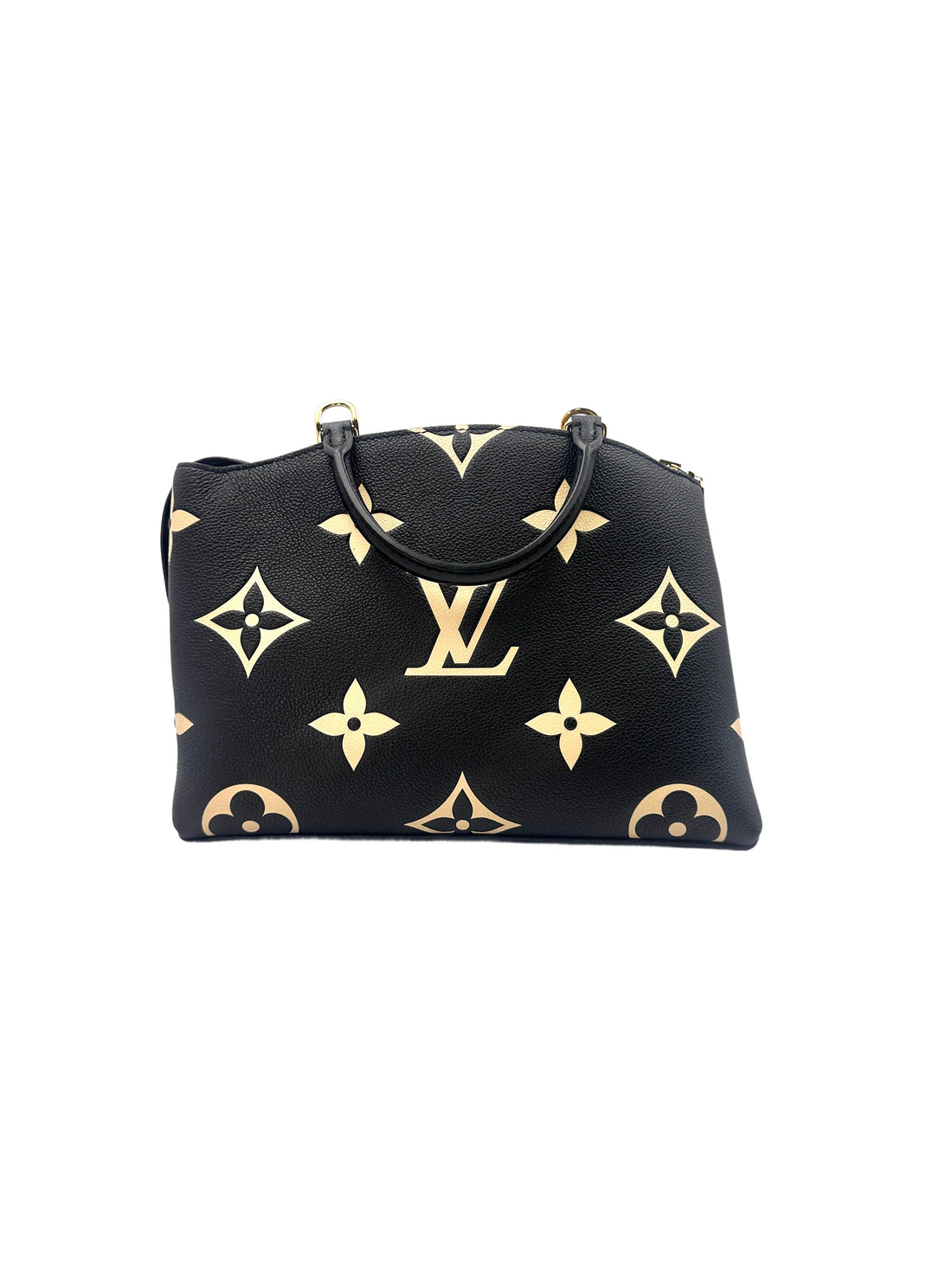 Louis Vuitton Petit Palais Navy/Beige Bicolor Monogram Empreinte Leather Handle Bag LV1985