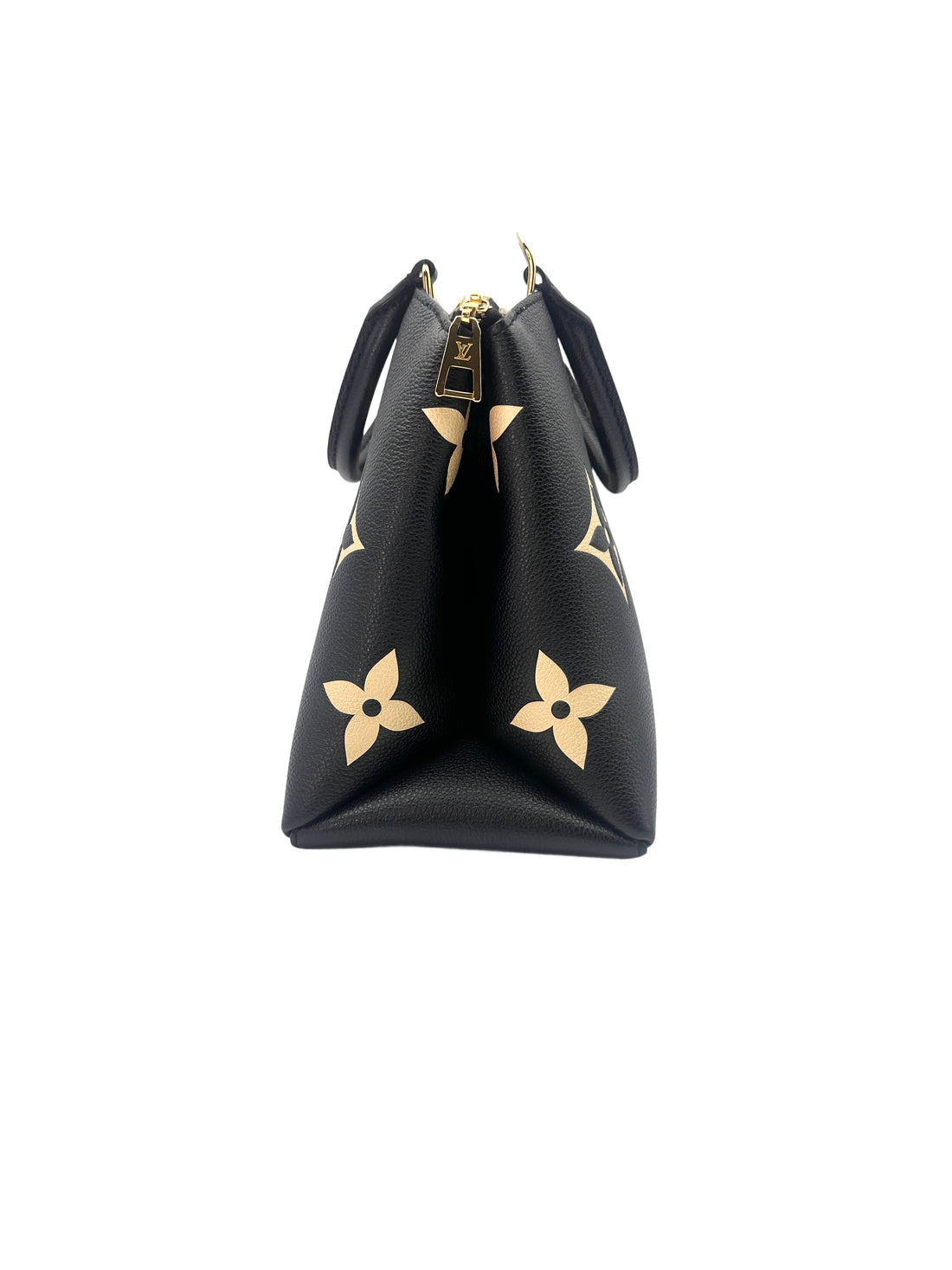 Louis Vuitton Petit Palais Navy/Beige Bicolor Monogram Empreinte Leather Handle Bag LV1985