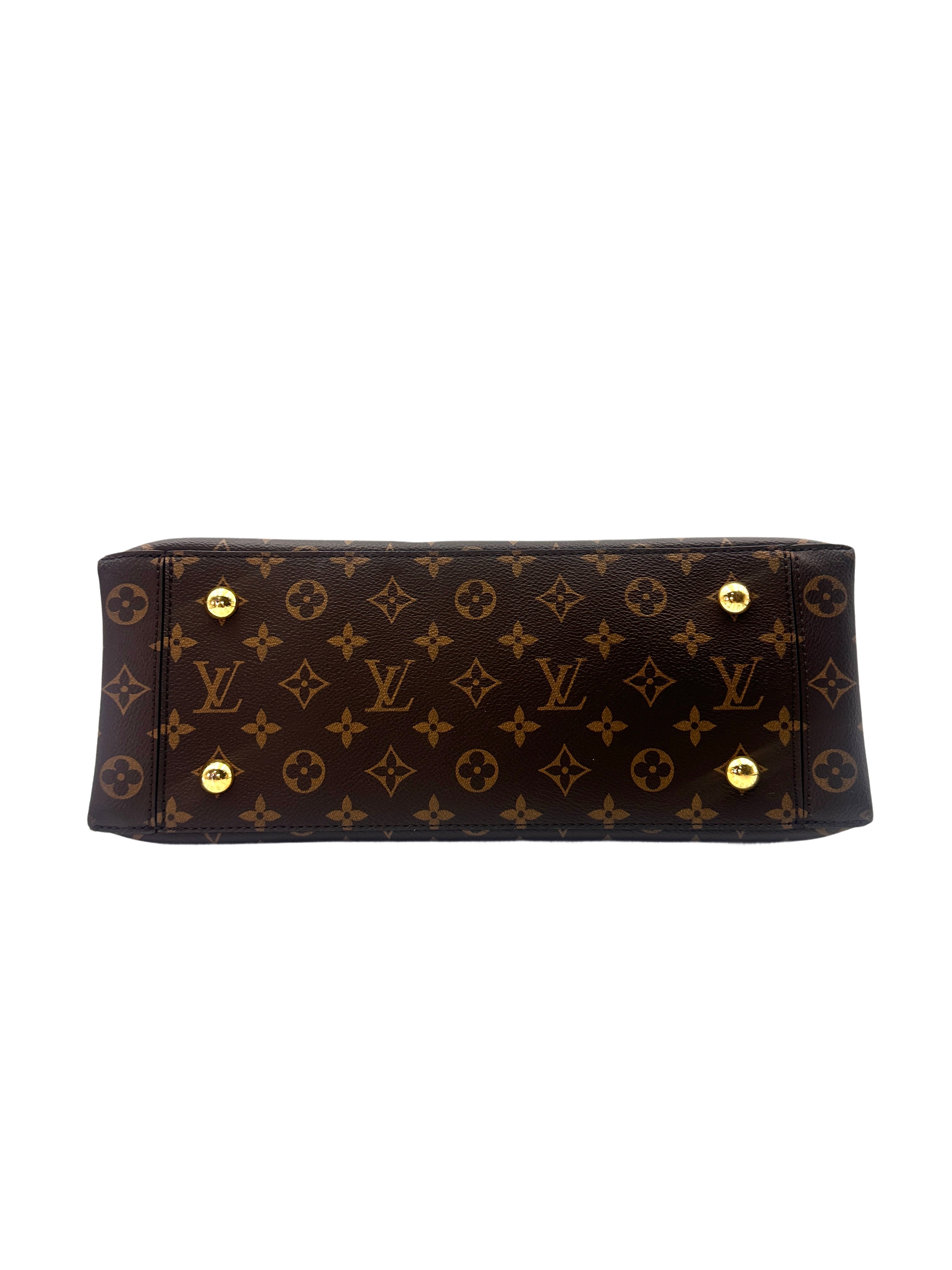 Louis Vuitton Flower Tote Monogram Canvas Handle Bag With Flower Lock LV1987
