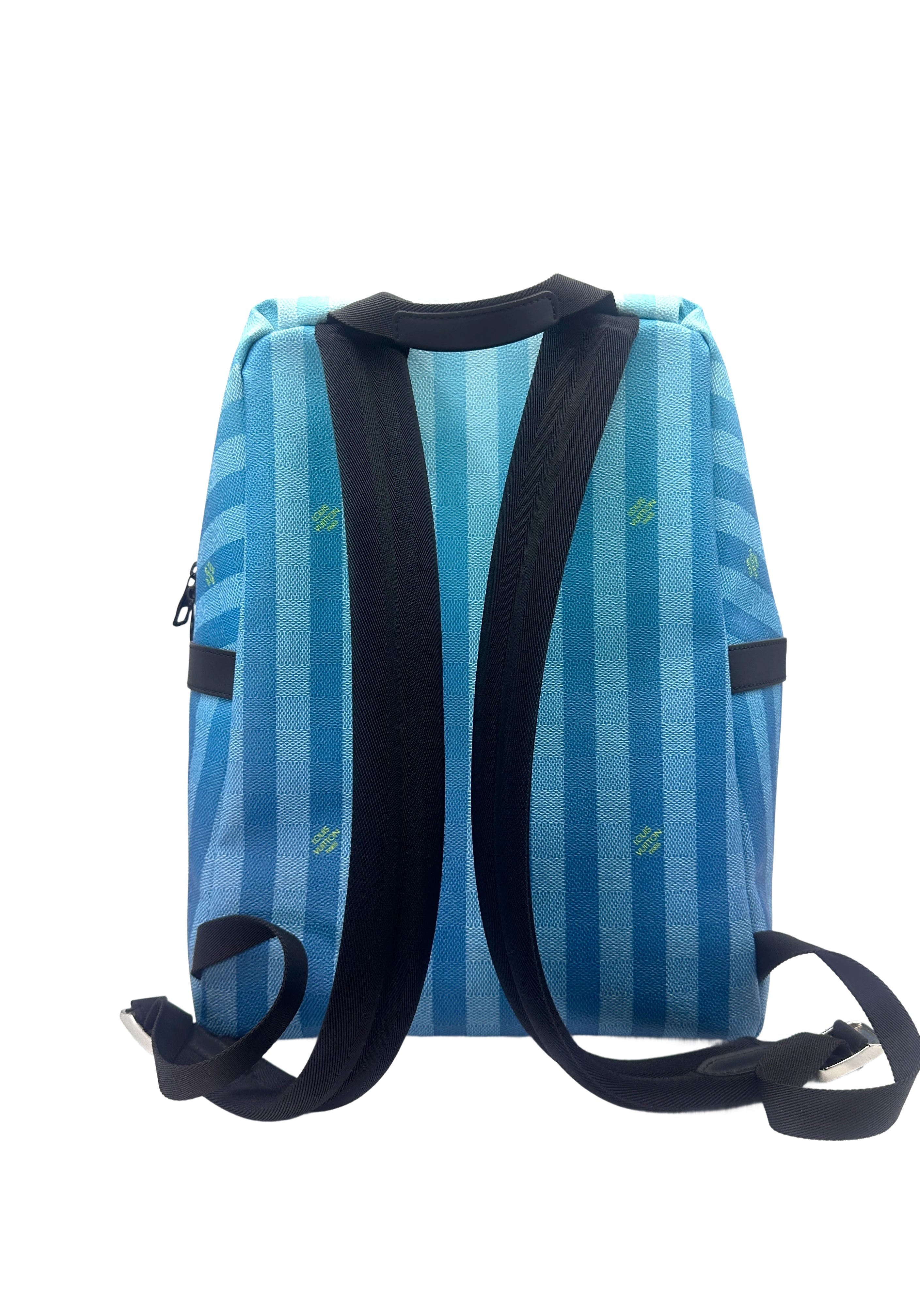 Louis Vuitton Discovery Gradient Blue Damier Stripes Backpack LV2004