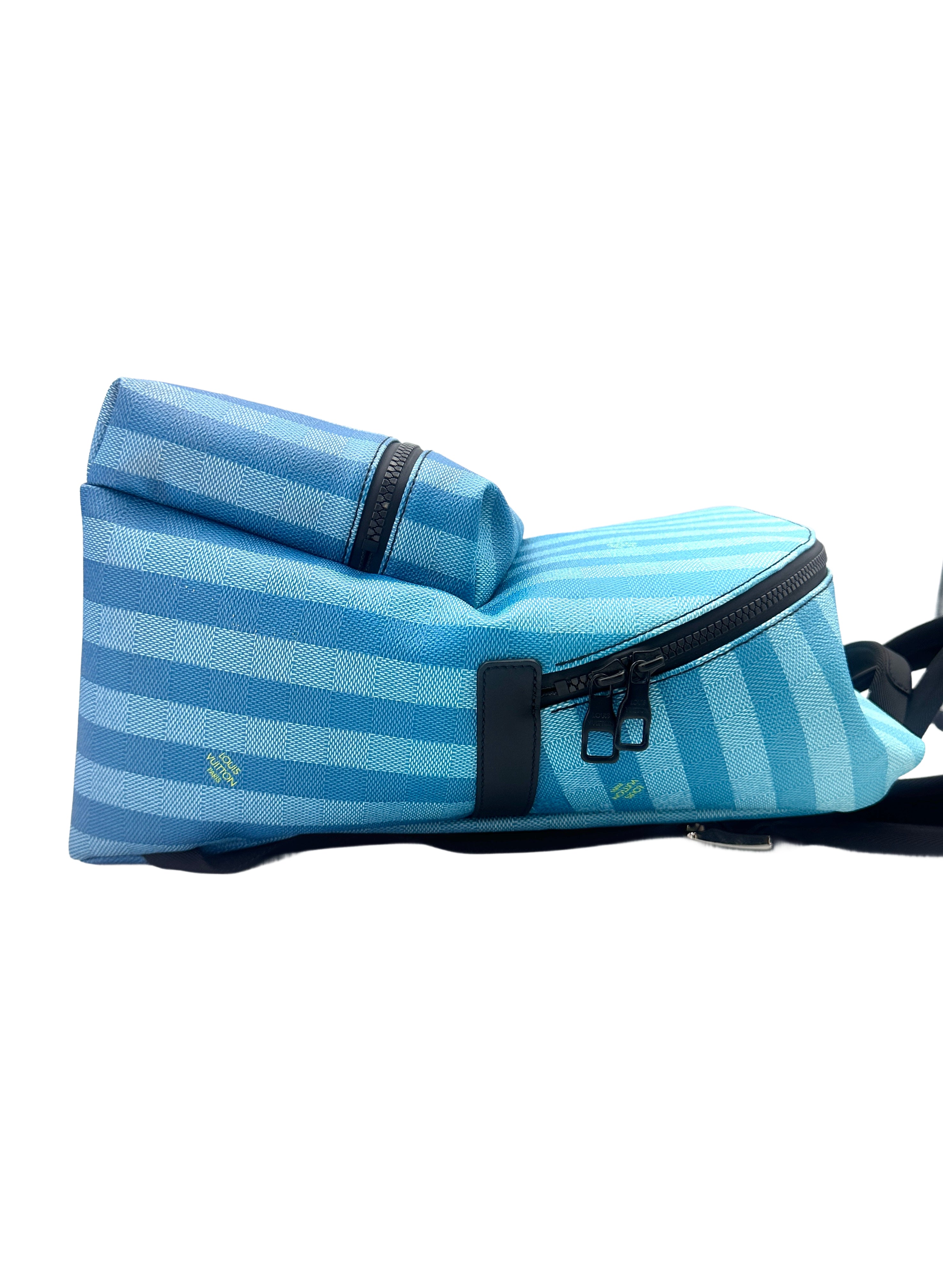 Louis Vuitton Discovery Gradient Blue Damier Stripes Backpack LV2004