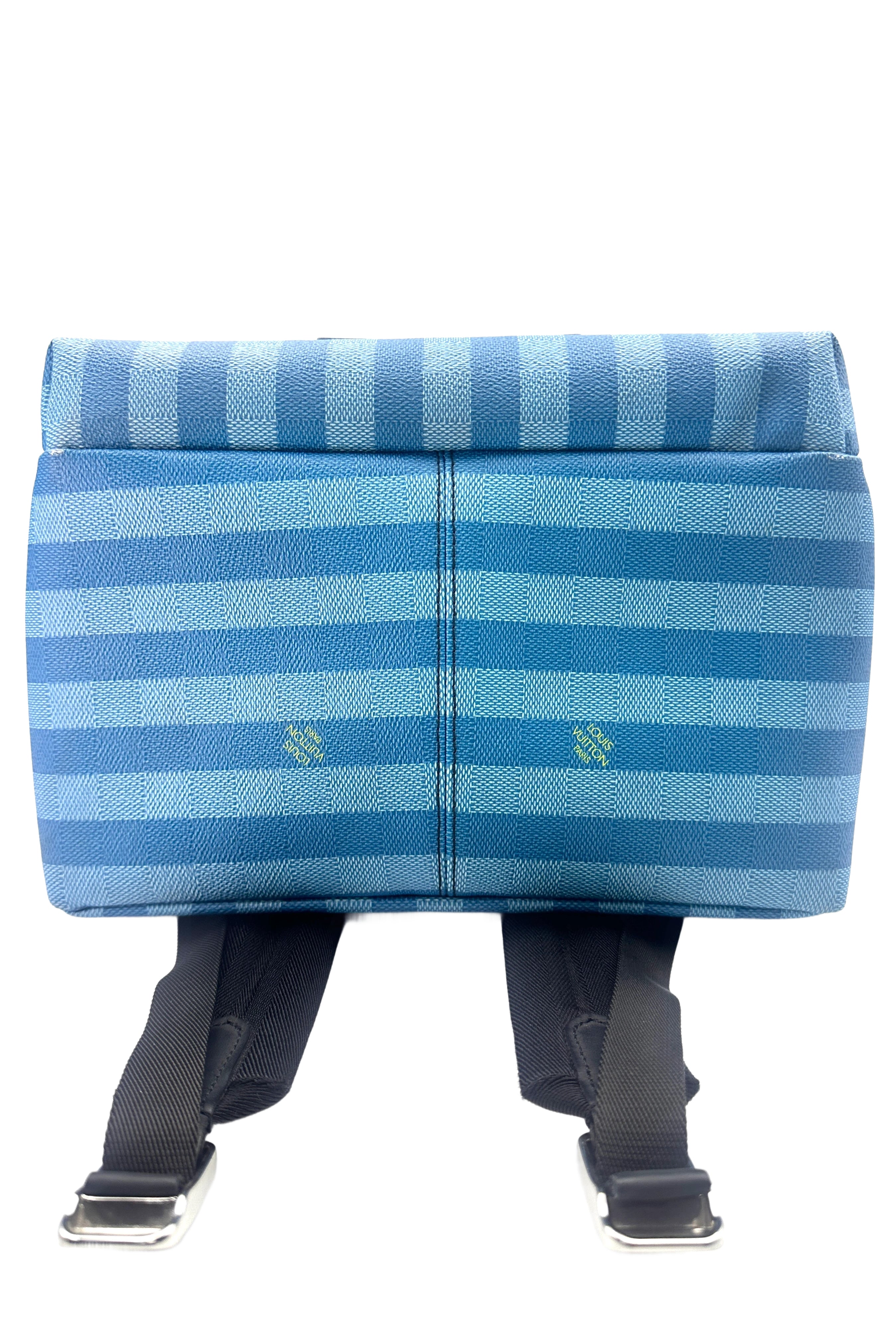 Louis Vuitton Discovery Gradient Blue Damier Stripes Backpack LV2004