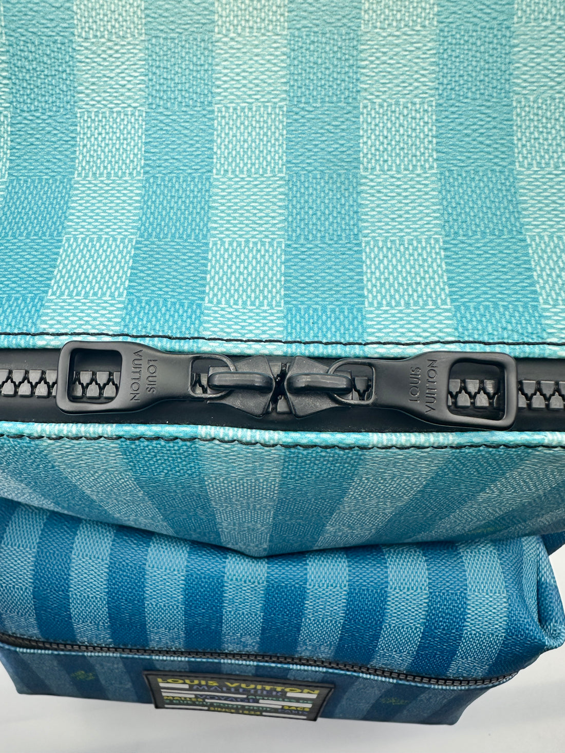 Louis Vuitton Discovery Gradient Blue Damier Stripes Backpack LV2004