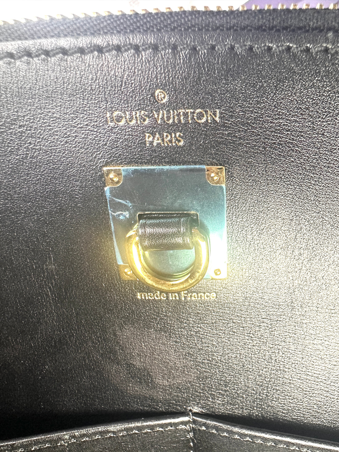 Louis Vuitton City Steamer Smooth Black/Beige Leather Handle Bag LV2001