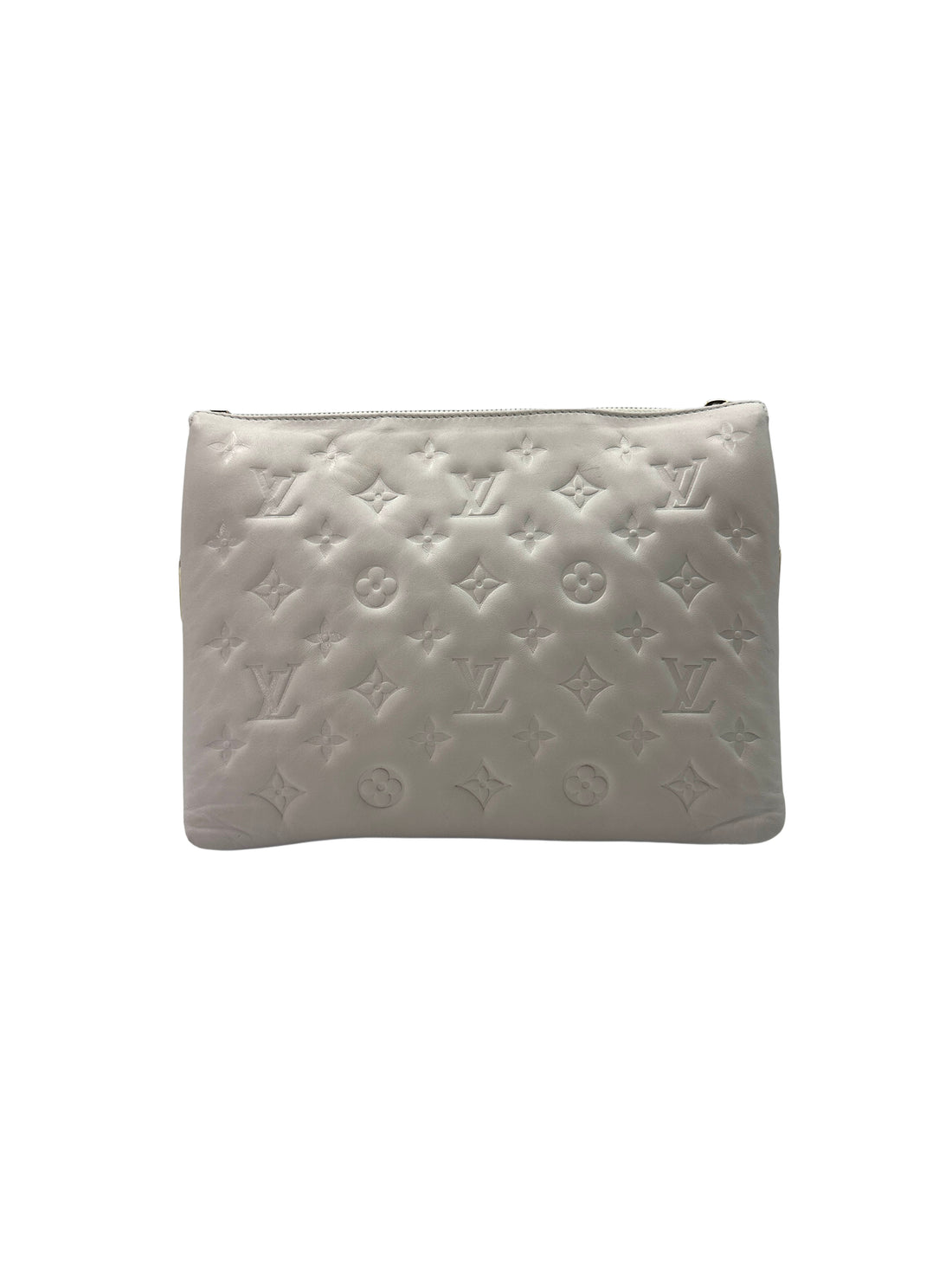 Louis Vuitton Coussin White Monogram Embossed Leather Shoulder Bag LV1997