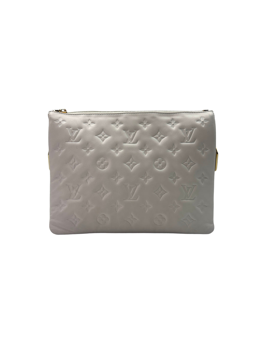 Louis Vuitton Coussin White Monogram Embossed Leather Shoulder Bag LV1997