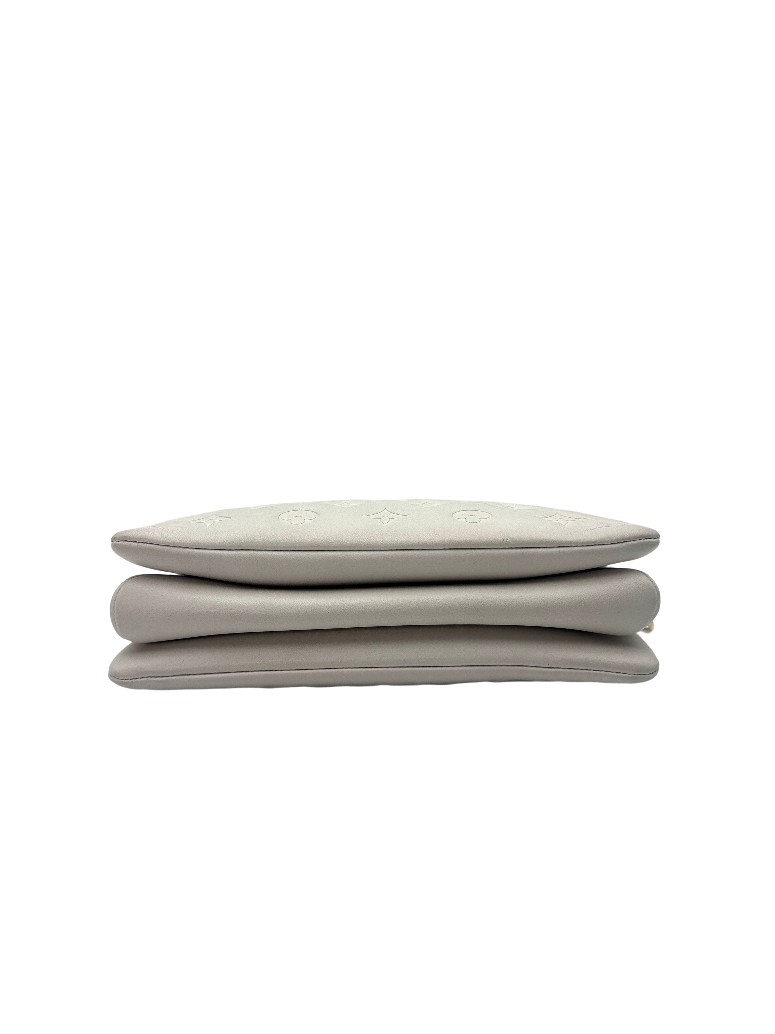 Louis Vuitton Coussin White Monogram Embossed Leather Shoulder Bag LV1997