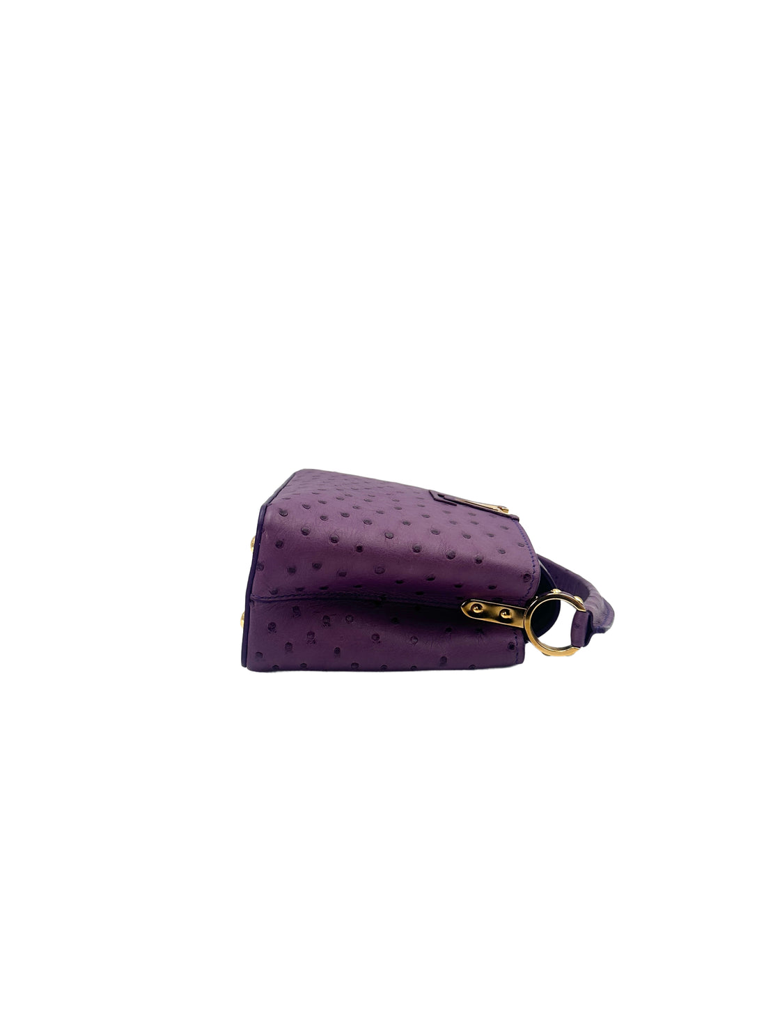 Louis Vuitton Capucines Purple Ostrich Leather Handle Bag LV1995