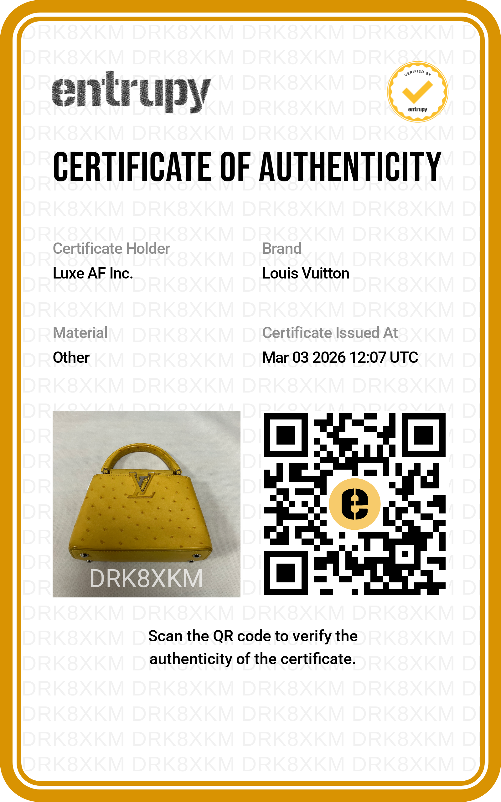 Louis Vuitton Capucines Yellow Ostrich Leather Handle Bag LV1999