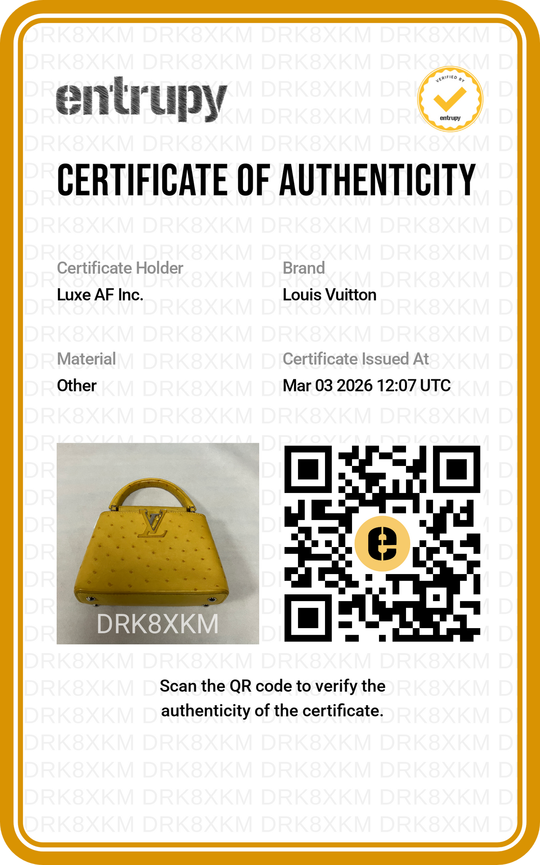 Louis Vuitton Capucines Yellow Ostrich Leather Handle Bag LV1999
