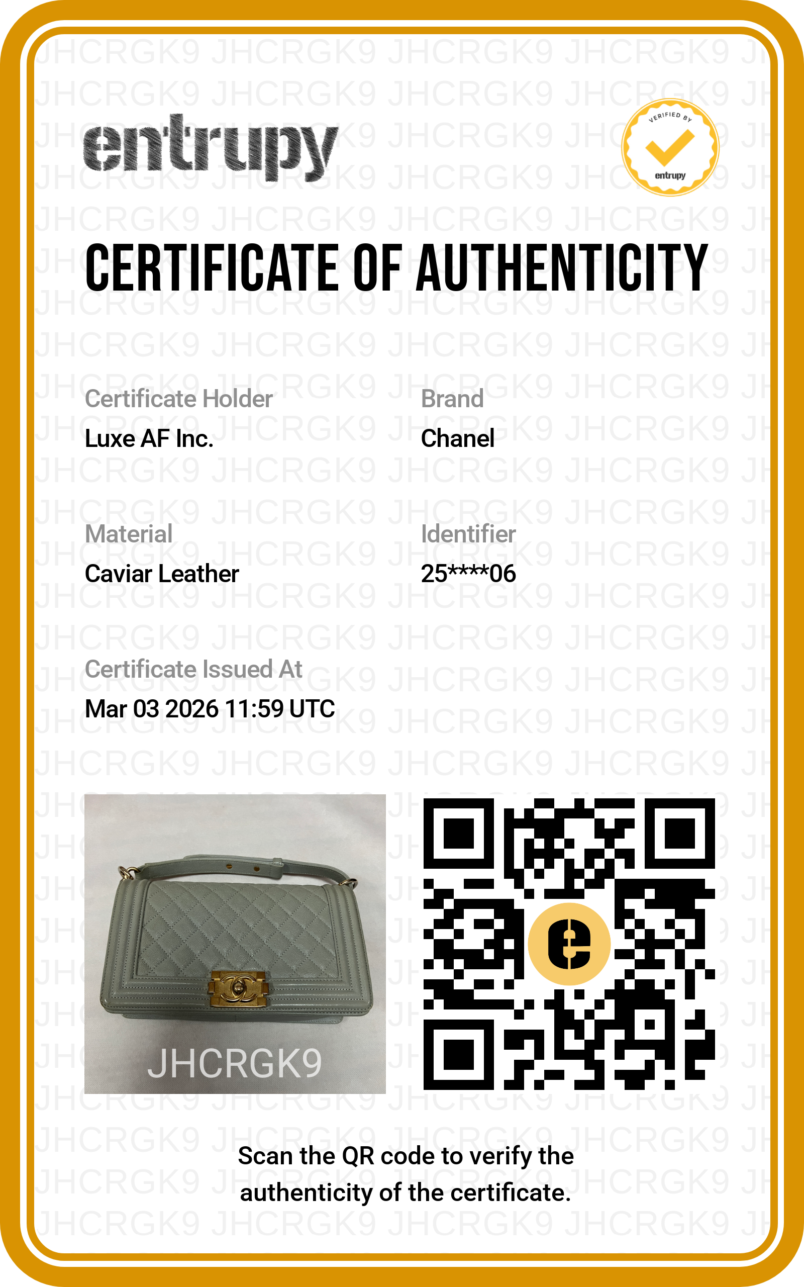 Chanel LeBoy Gray Quilted Leather Medium Size Flap Bag With Gold Buckle(25***06) IRIS039