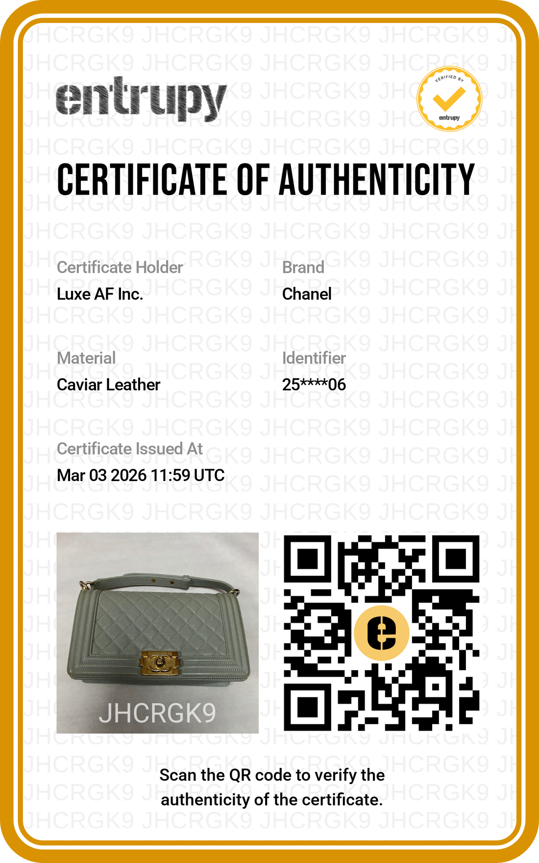 Chanel LeBoy Gray Quilted Leather Medium Size Flap Bag With Gold Buckle(25***06) IRIS039