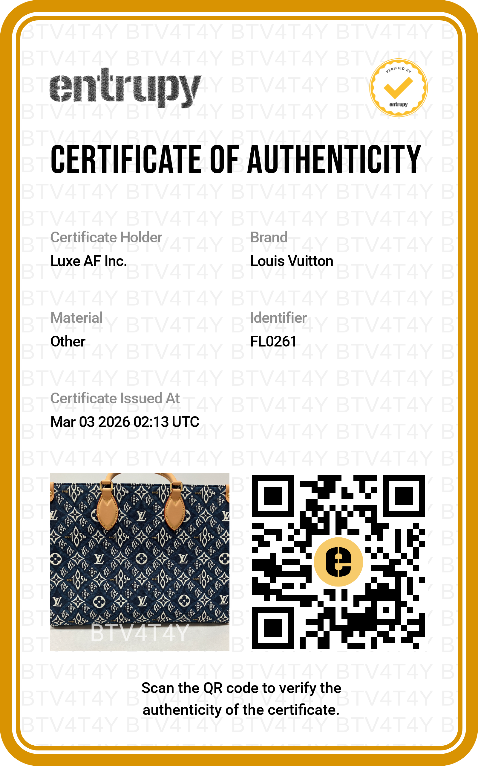 Louis Vuitton Since 1854 OnTheGo MM Navy Bicolor Monogram Jacquard Tote Bag LV1989