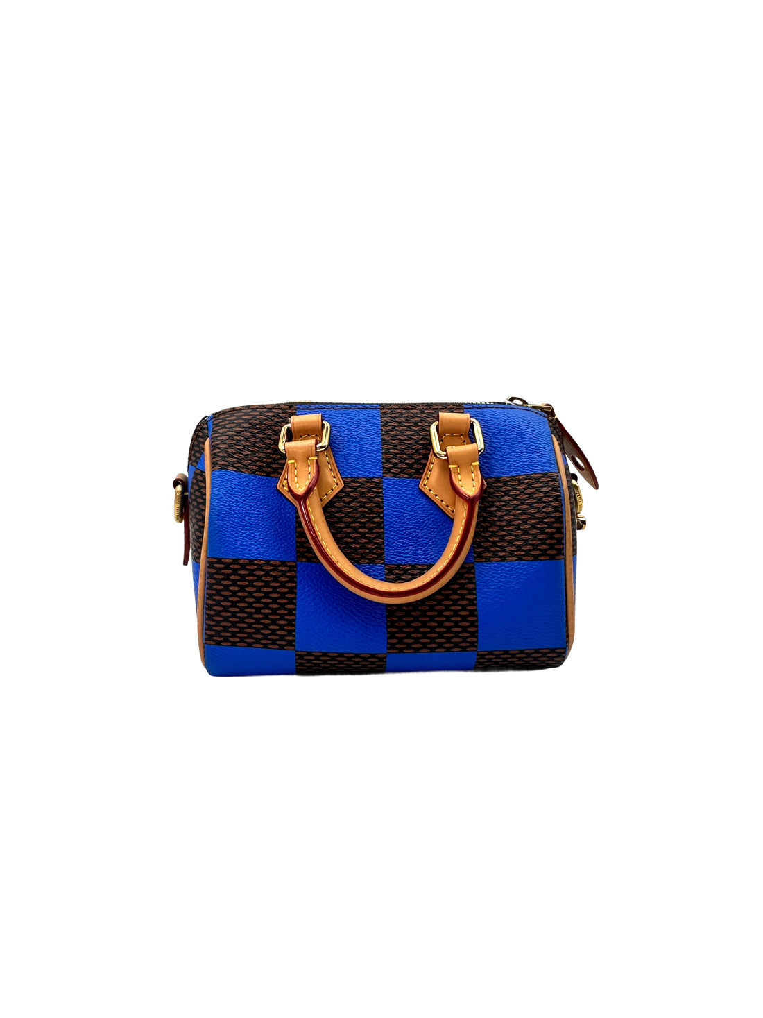 Louis Vuitton Speedy18 Blue Damier Pop Handle Bag LV1992