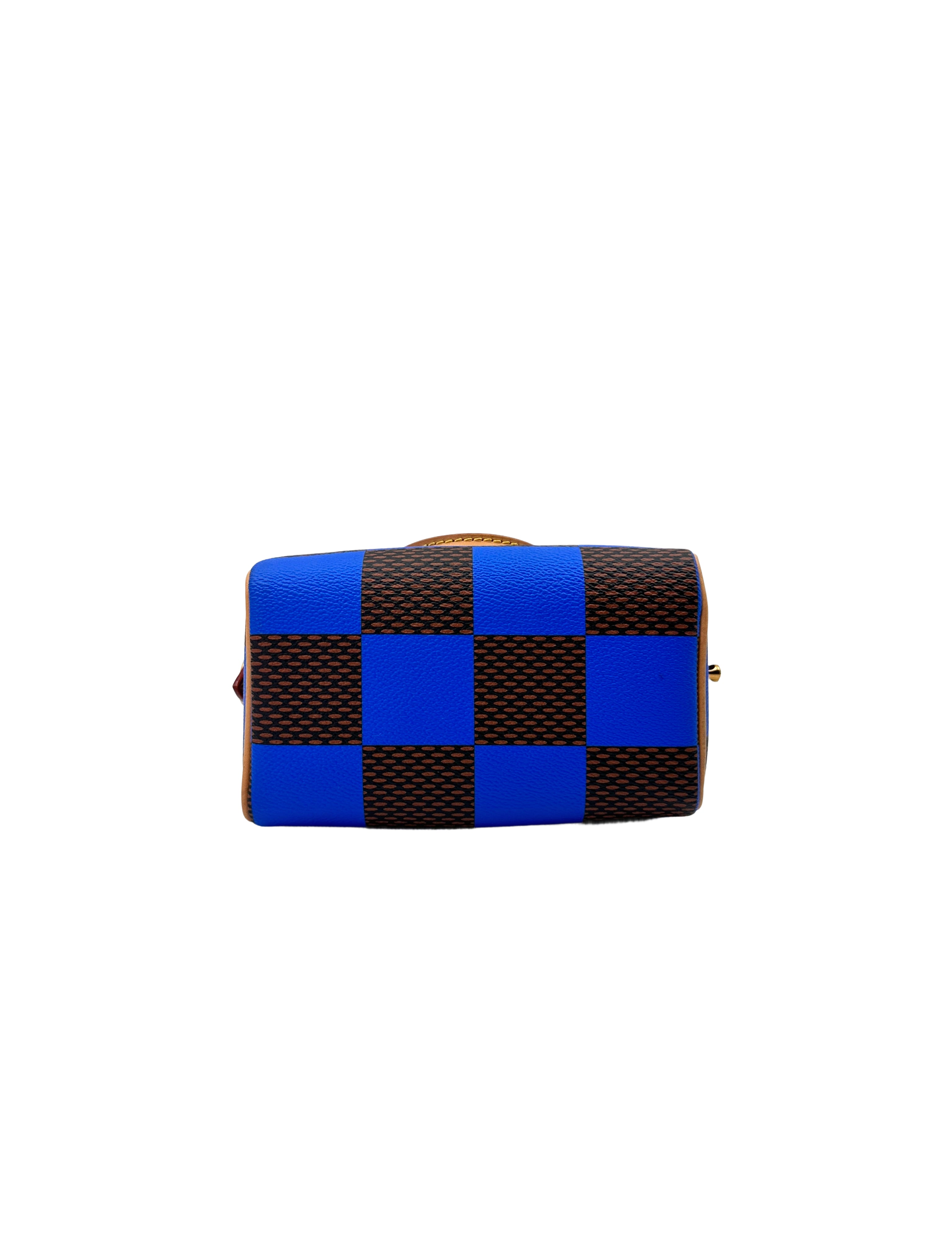 Louis Vuitton Speedy18 Blue Damier Pop Handle Bag LV1992