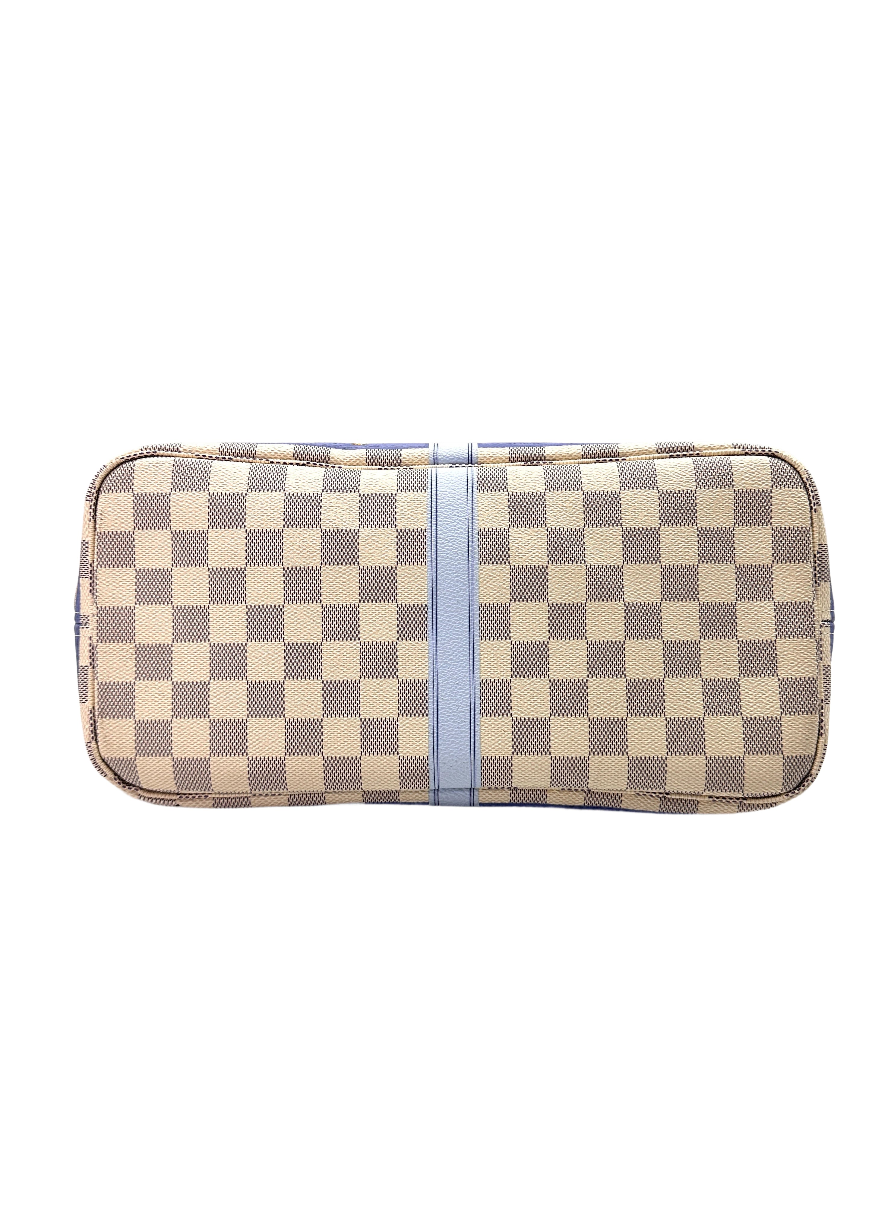 Louis Vuitton Damier Azur Canvas Trompe L'oeil Summer Trunk Neverfull MM With Pouch LV2002