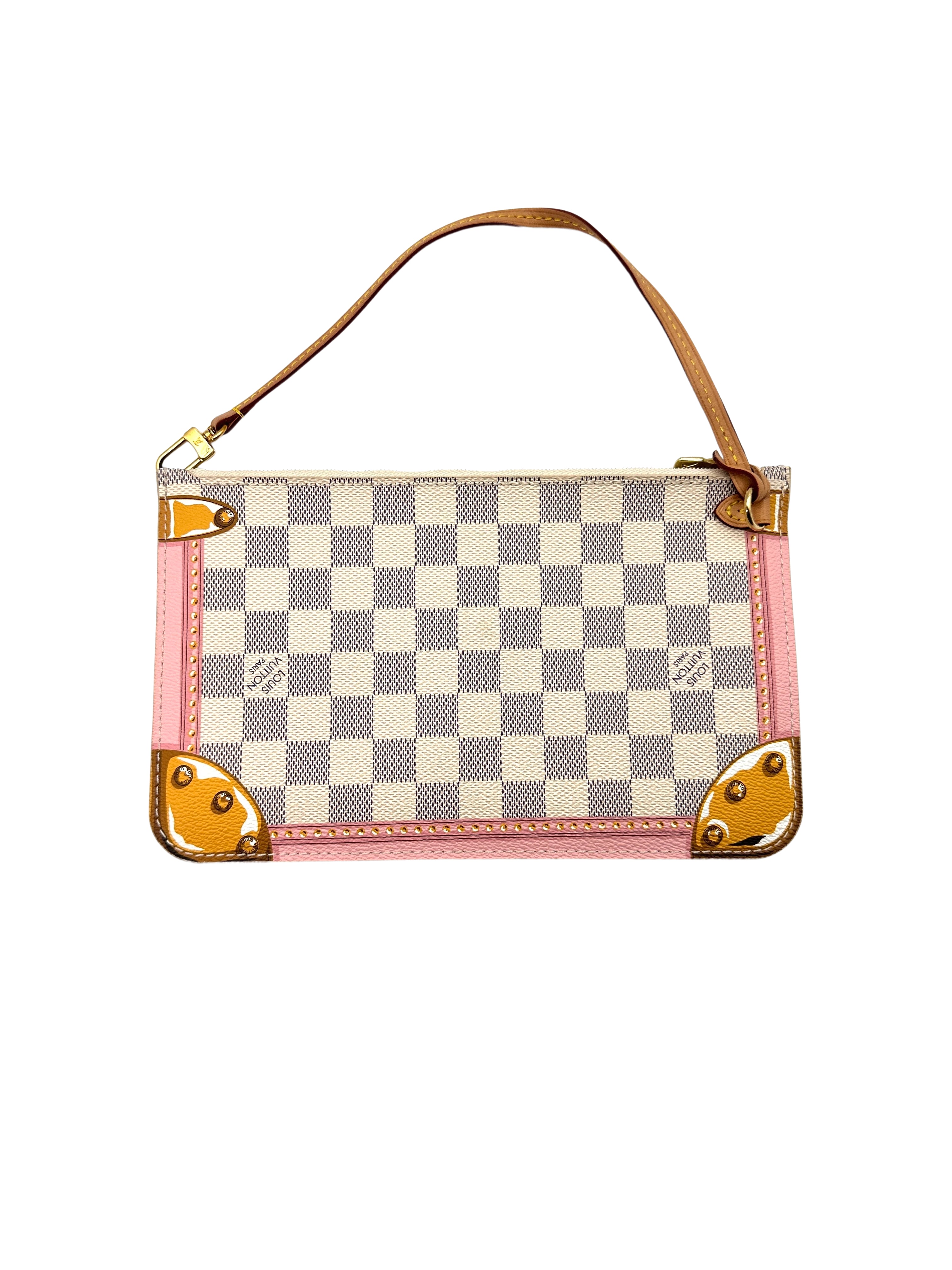 Louis Vuitton Damier Azur Canvas Trompe L'oeil Summer Trunk Neverfull MM With Pouch LV2002