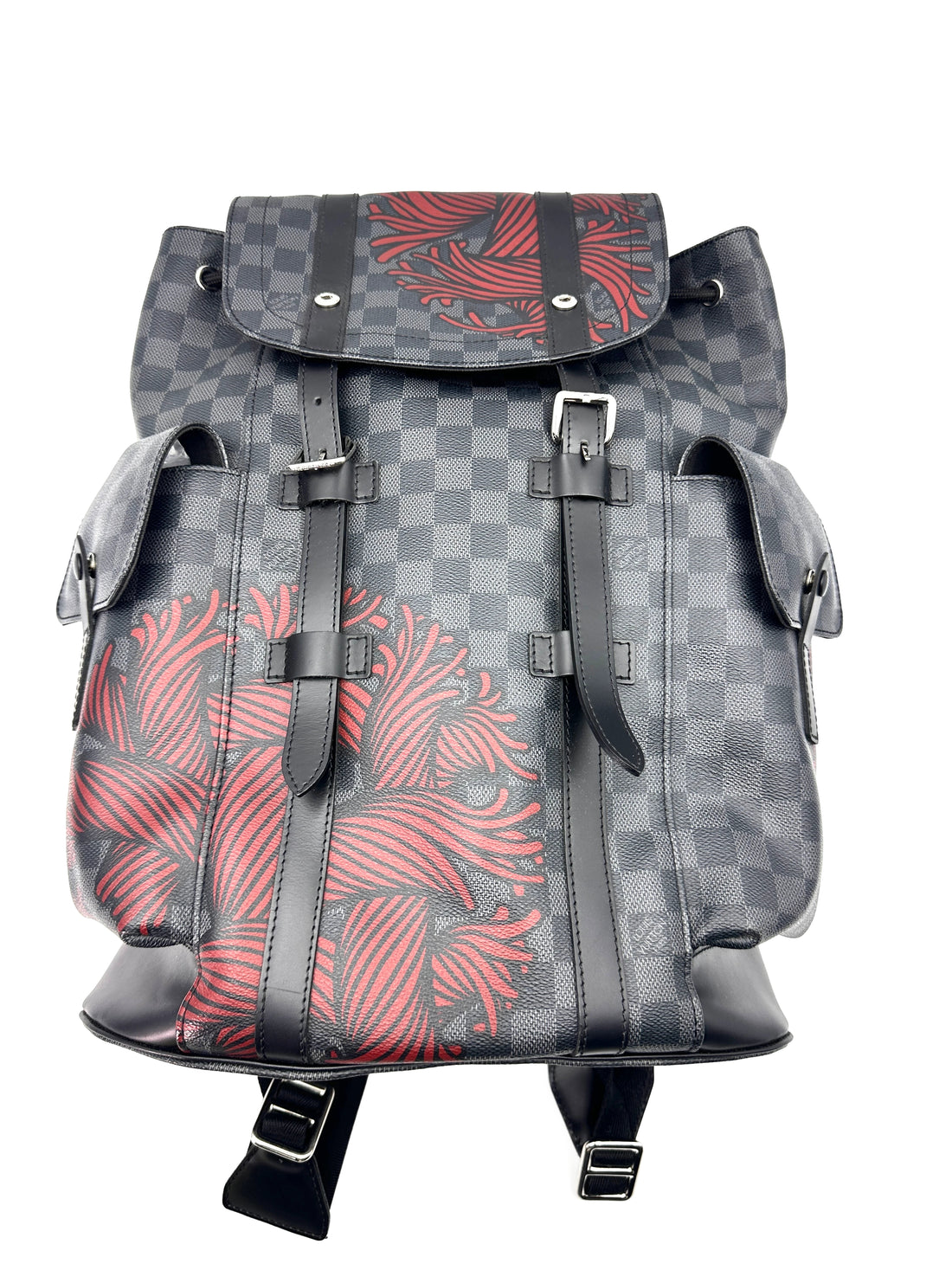 Louis Vuitton x Christopher Nemeth Damier Graphite Rope Christopher Backpack IRIS038