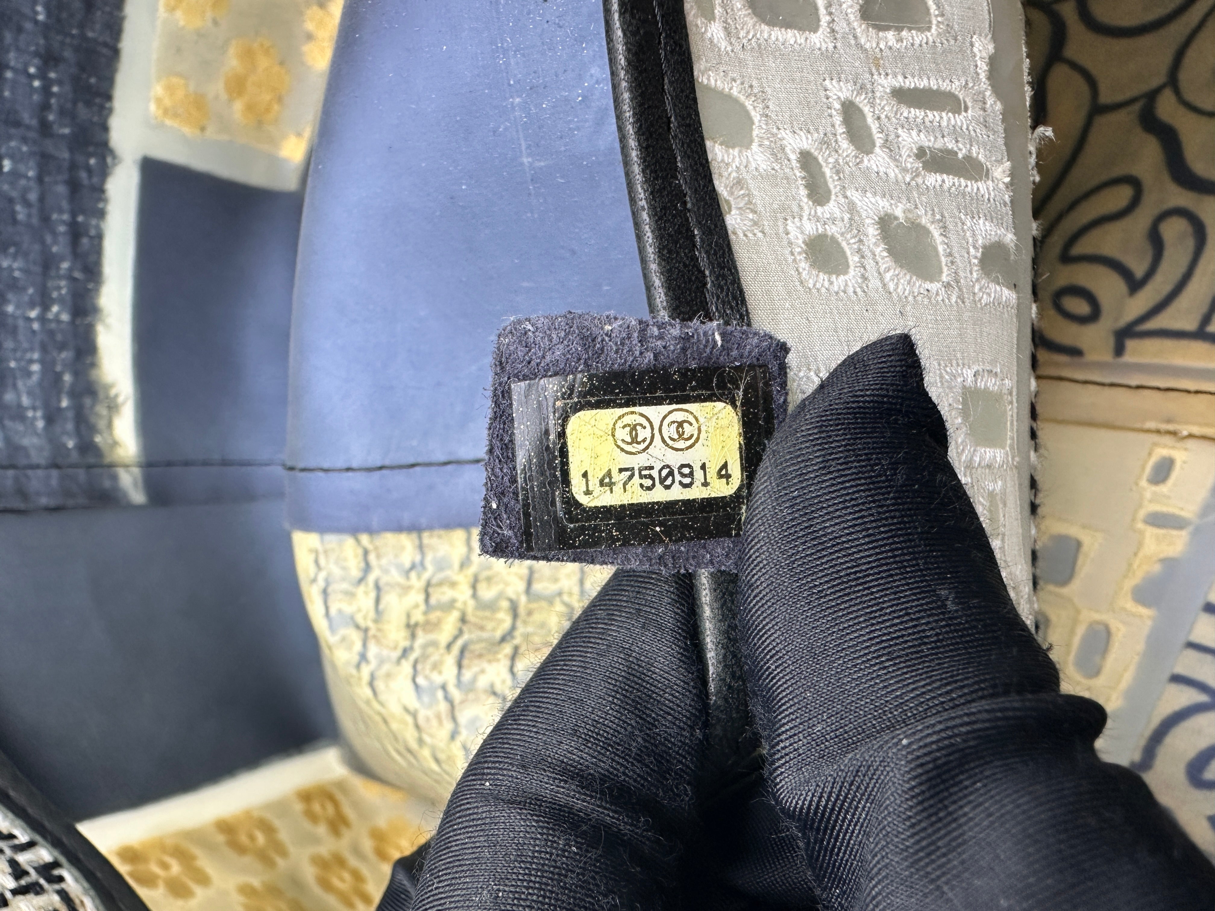 Chanel Rare Tweed & Fabric Patchwork Rubber Tote Bag With Pouch(14***14) CC1447