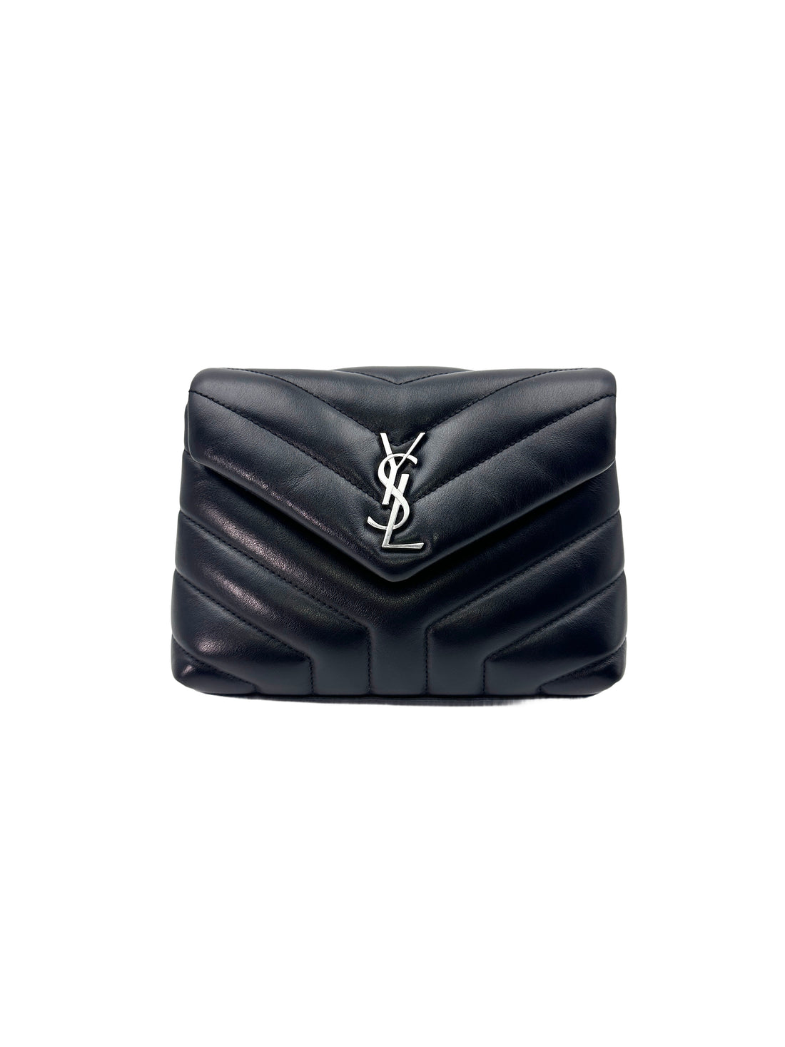 Saint Laurent Loulou  Black Quilted Leather Small Size Shoulder Bag SL165