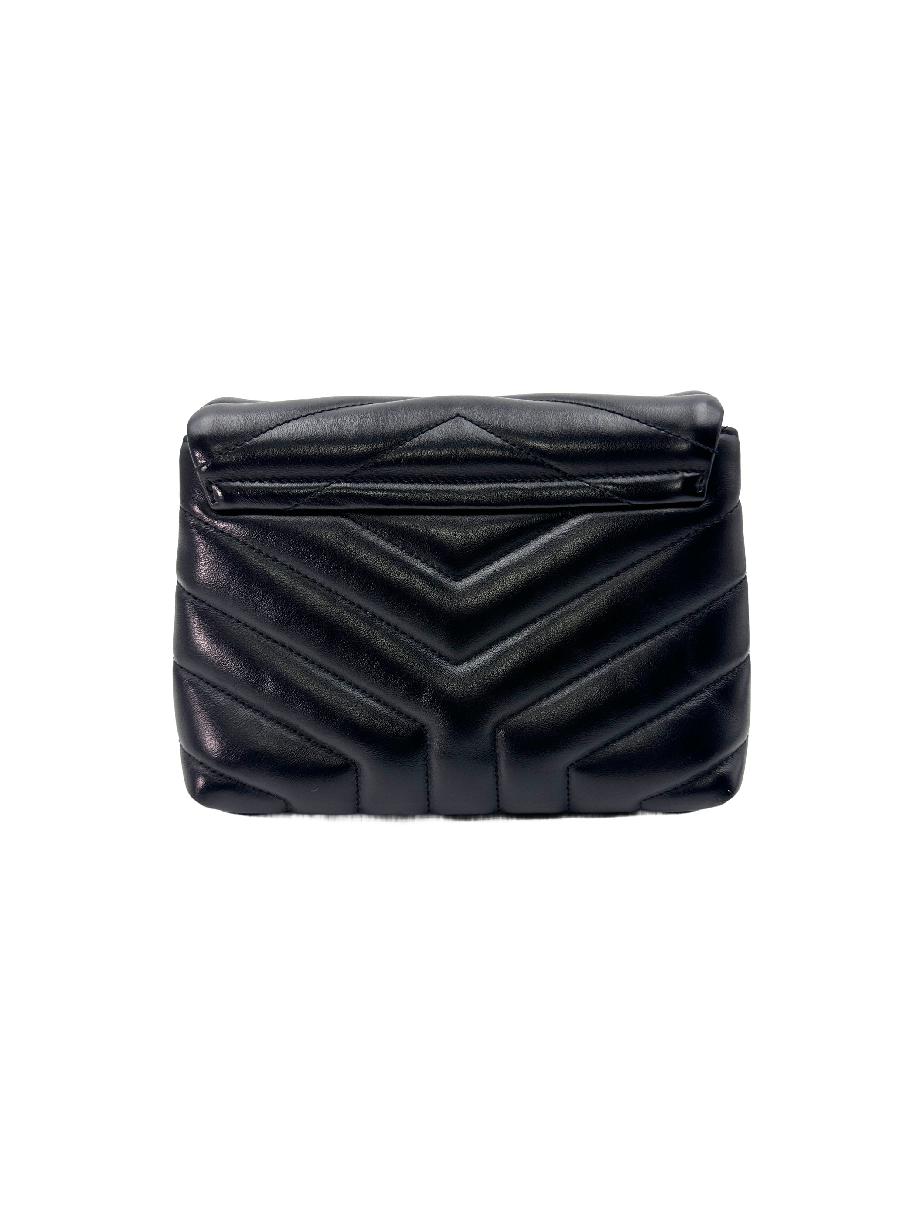 Saint Laurent Loulou  Black Quilted Leather Small Size Shoulder Bag SL165