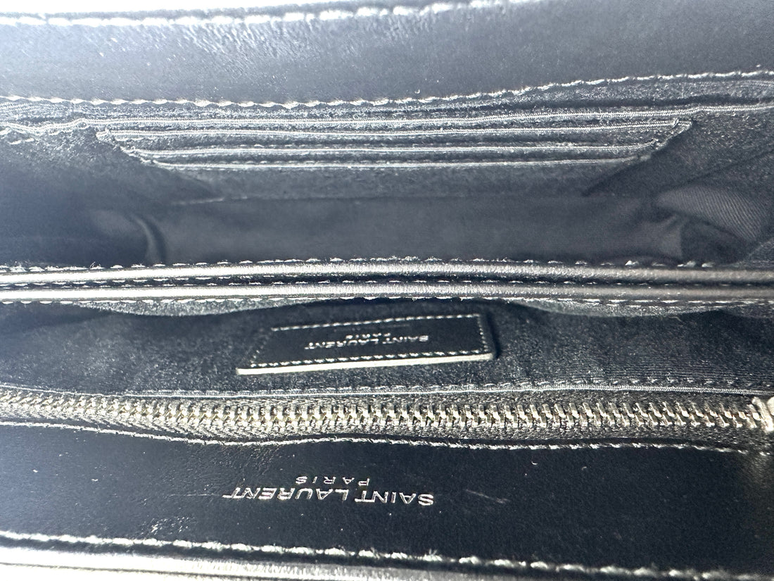 Saint Laurent Loulou  Black Quilted Leather Small Size Shoulder Bag SL165