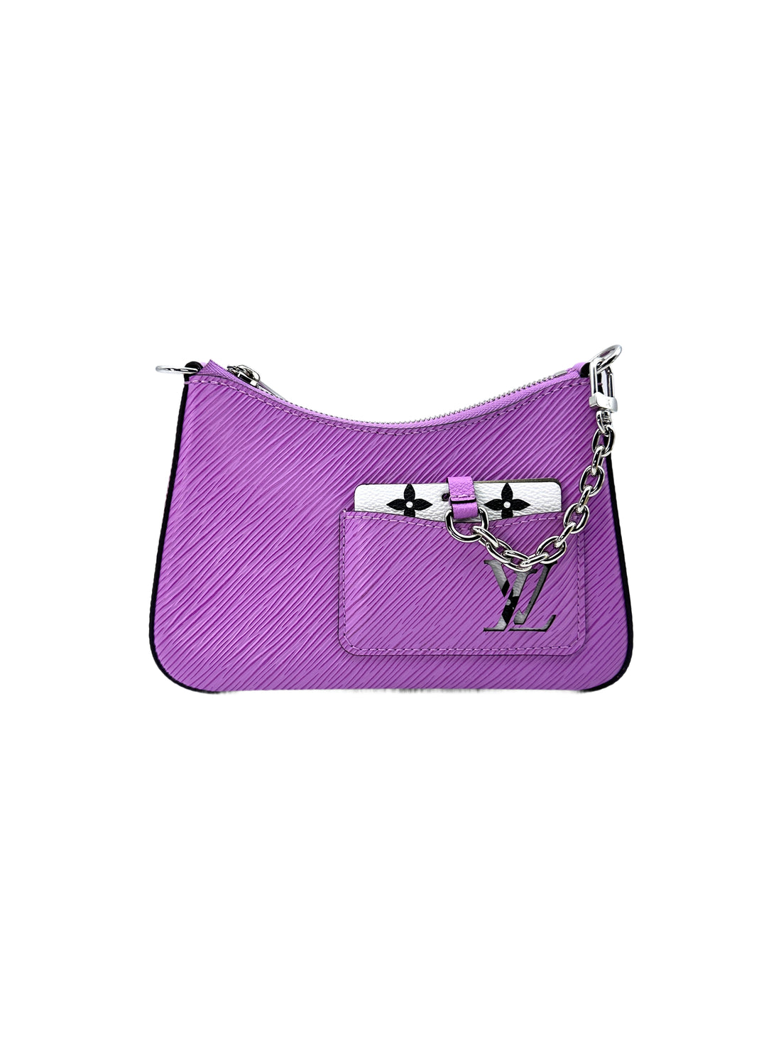 Louis Vuitton Marelle Purple Epi Leather Shoulder Bag LV2006