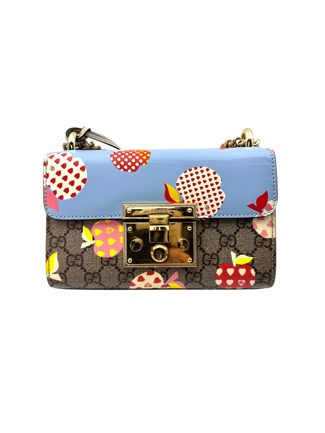 Gucci Chinese Valentine's Day Special Edition Apple Heart Padlock Shoulder Bag GG640