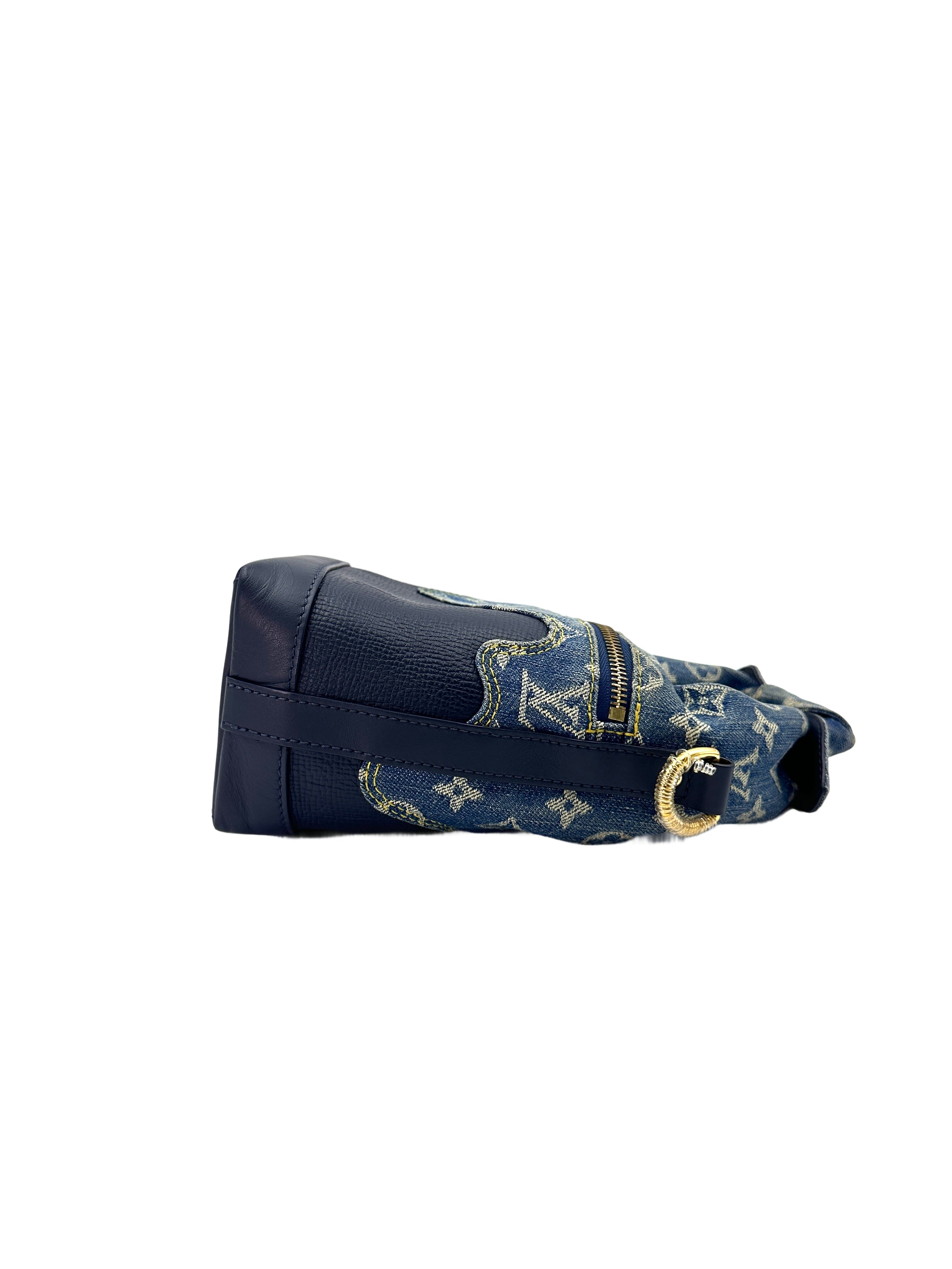 Louis Vuitton x Nigo Japanese Cruiser Blue Monogram Denim & Taurillon Leather Bag IRIS040