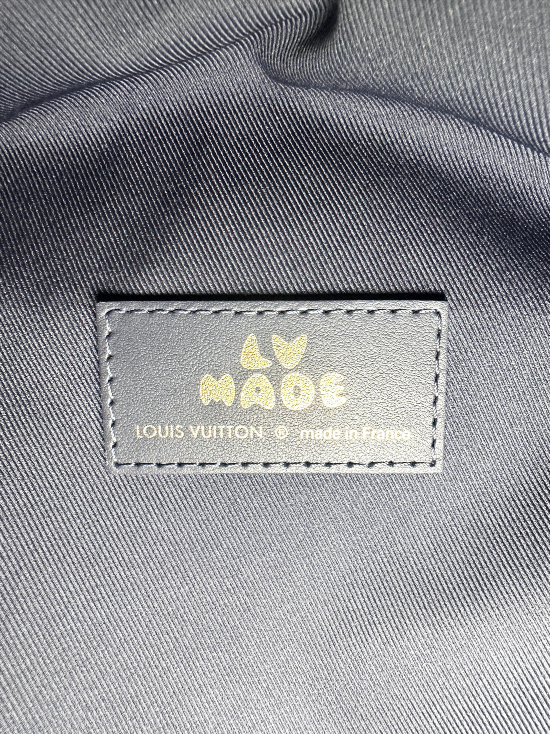 Louis Vuitton x Nigo Japanese Cruiser Blue Monogram Denim & Taurillon Leather Bag IRIS040
